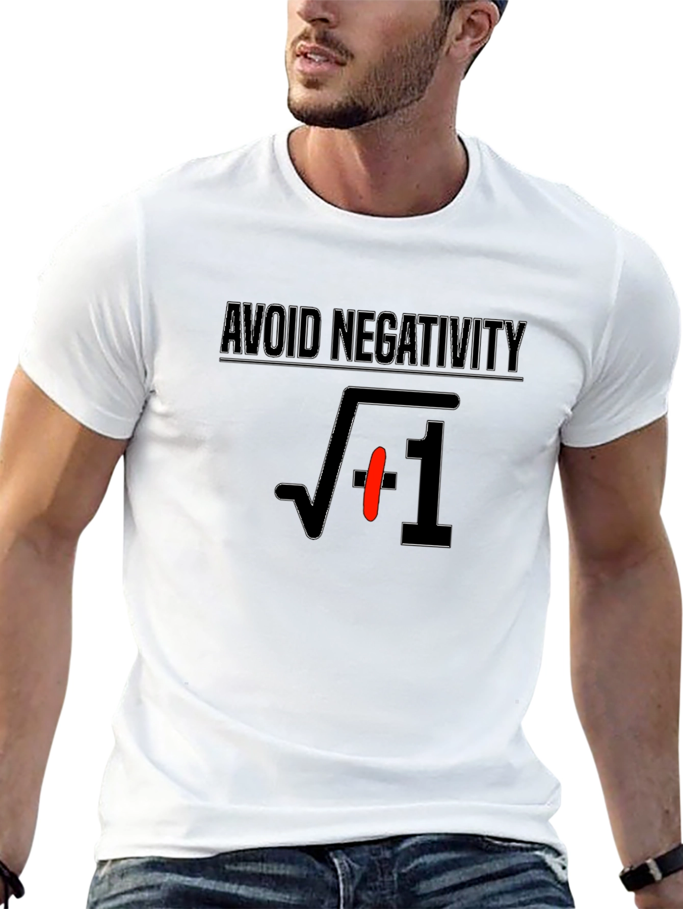 Avoid Negativity T-Shirt - Math Humor Tee