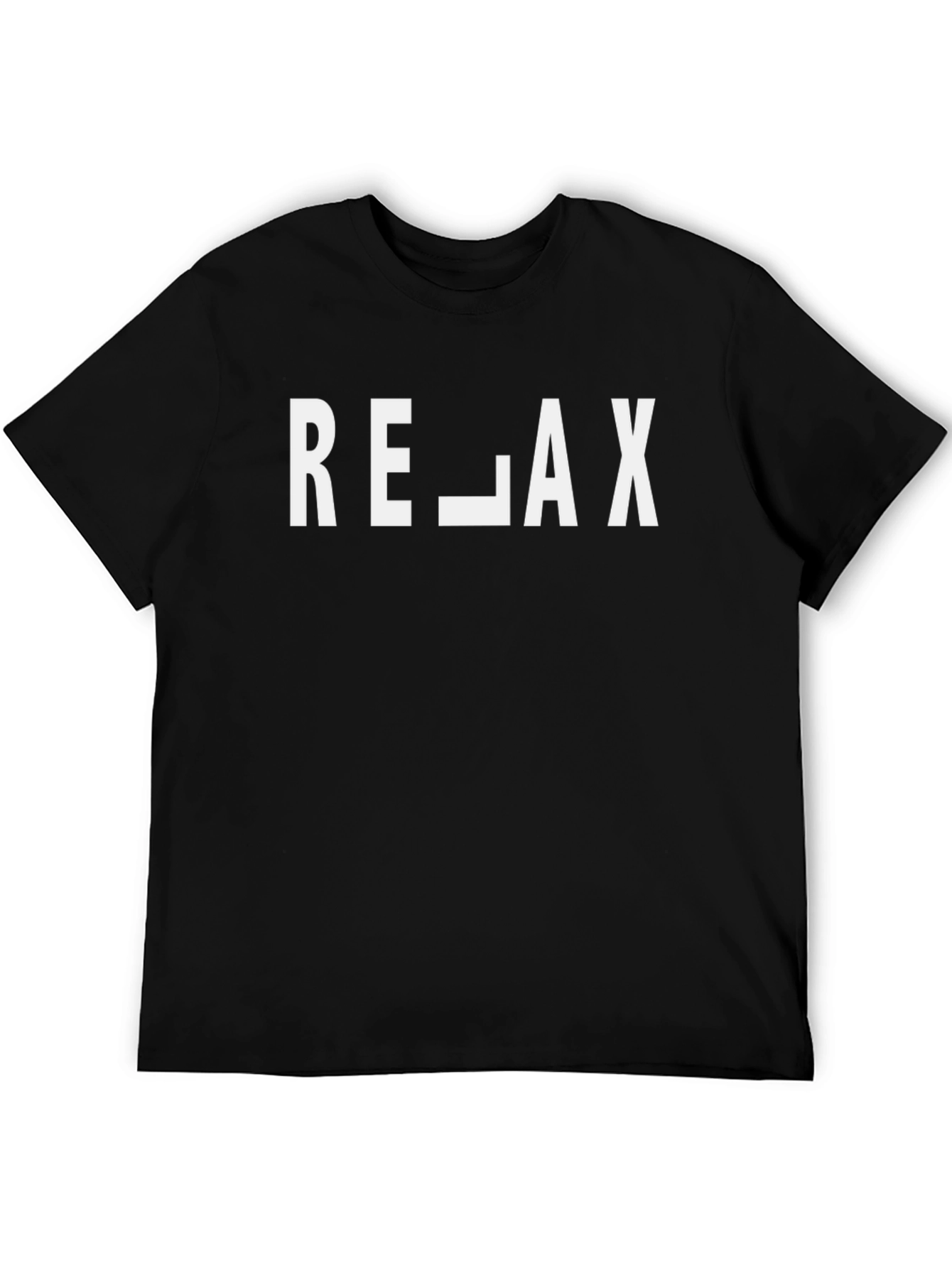 Relax Graphic Tee - Black Casual Shirt