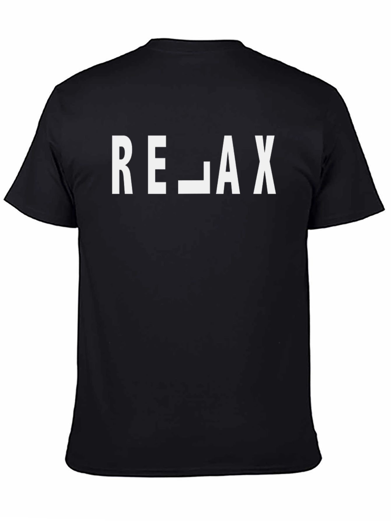 Relax Graphic Tee - Black Casual Shirt