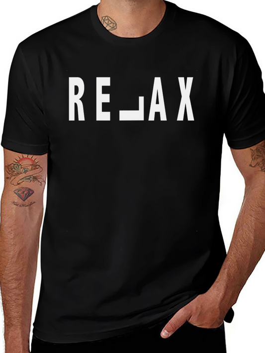 Relax Graphic Tee - Black Casual Shirt