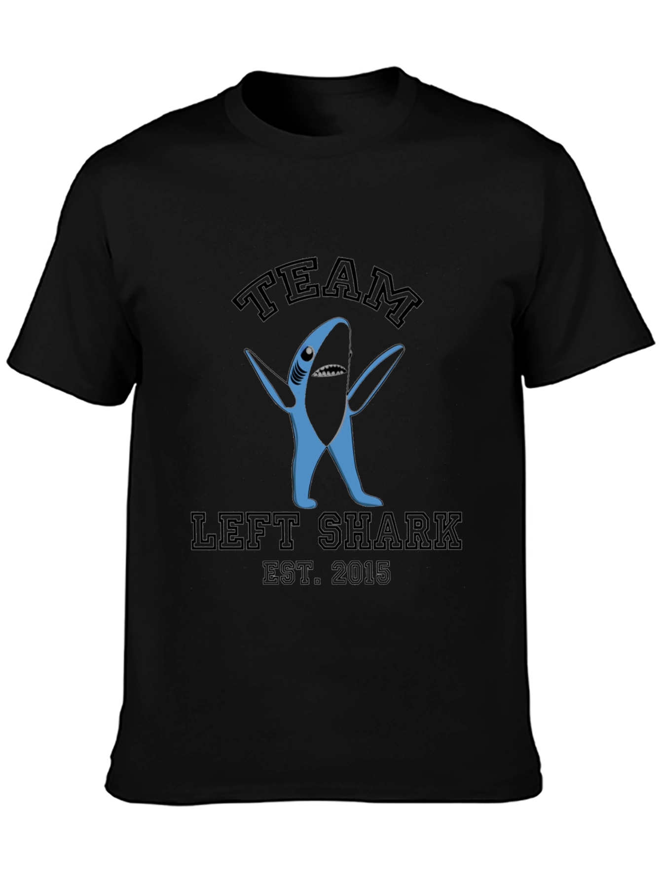 Team Left Shark Est. 2015 Black Graphic T-Shirt