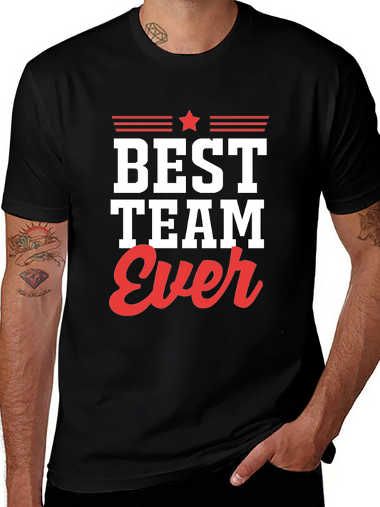 Best Team Ever Graphic Tee - Black T-Shirt