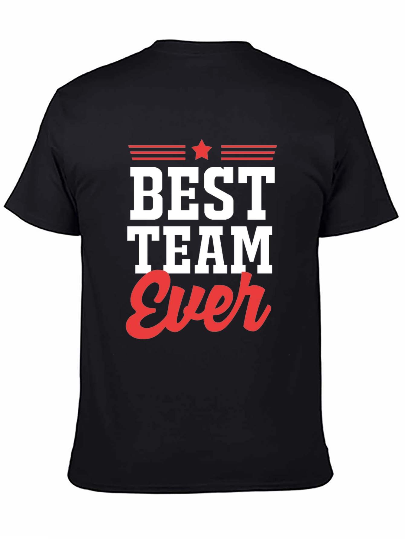 Best Team Ever Graphic Tee - Black T-Shirt