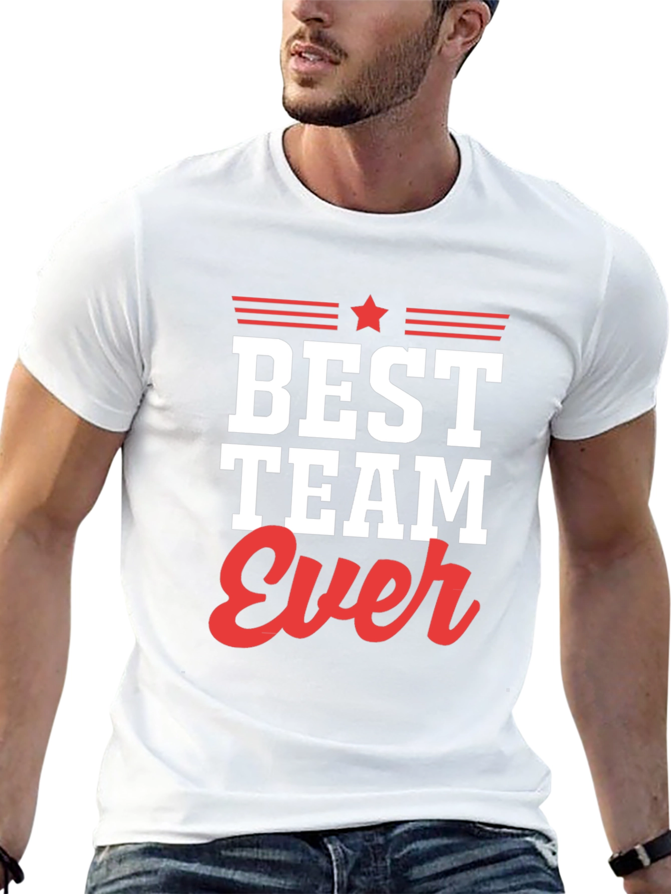 Best Team Ever Graphic Tee - Black T-Shirt