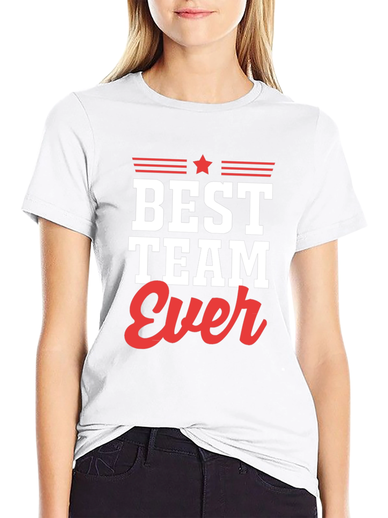 Best Team Ever Graphic Tee - Black T-Shirt
