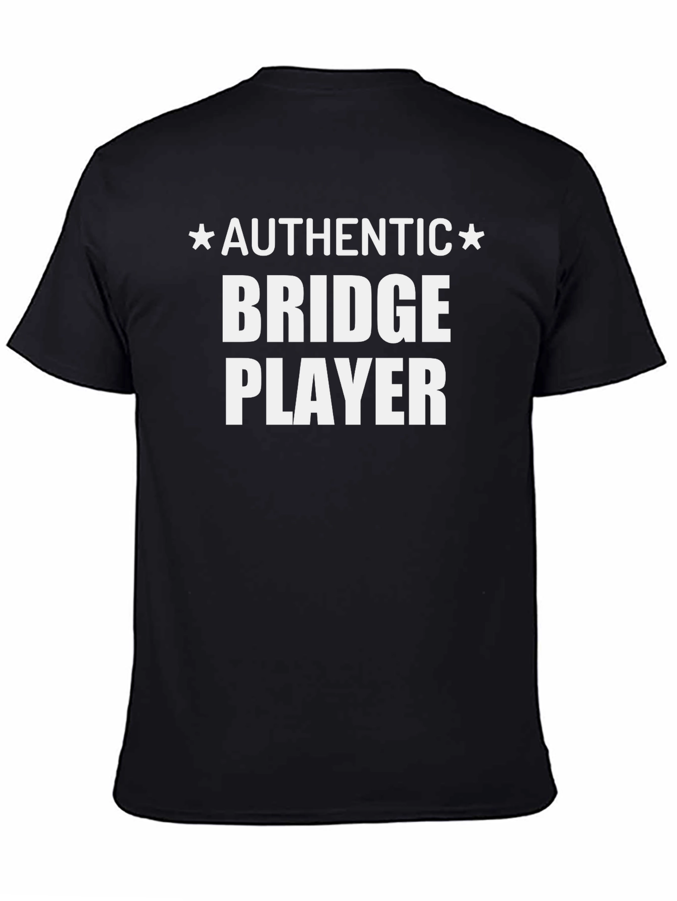 Authentic Bridge Player Black T-Shirt