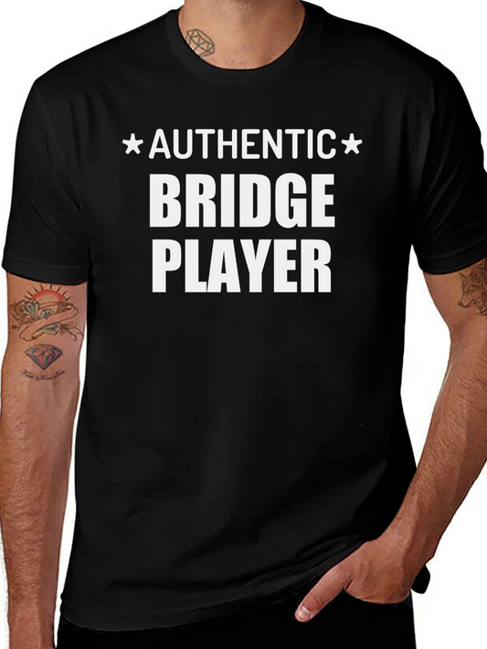 Authentic Bridge Player Black T-Shirt