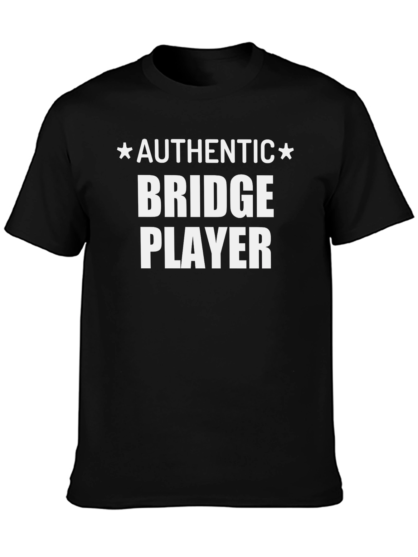 Authentic Bridge Player Black T-Shirt
