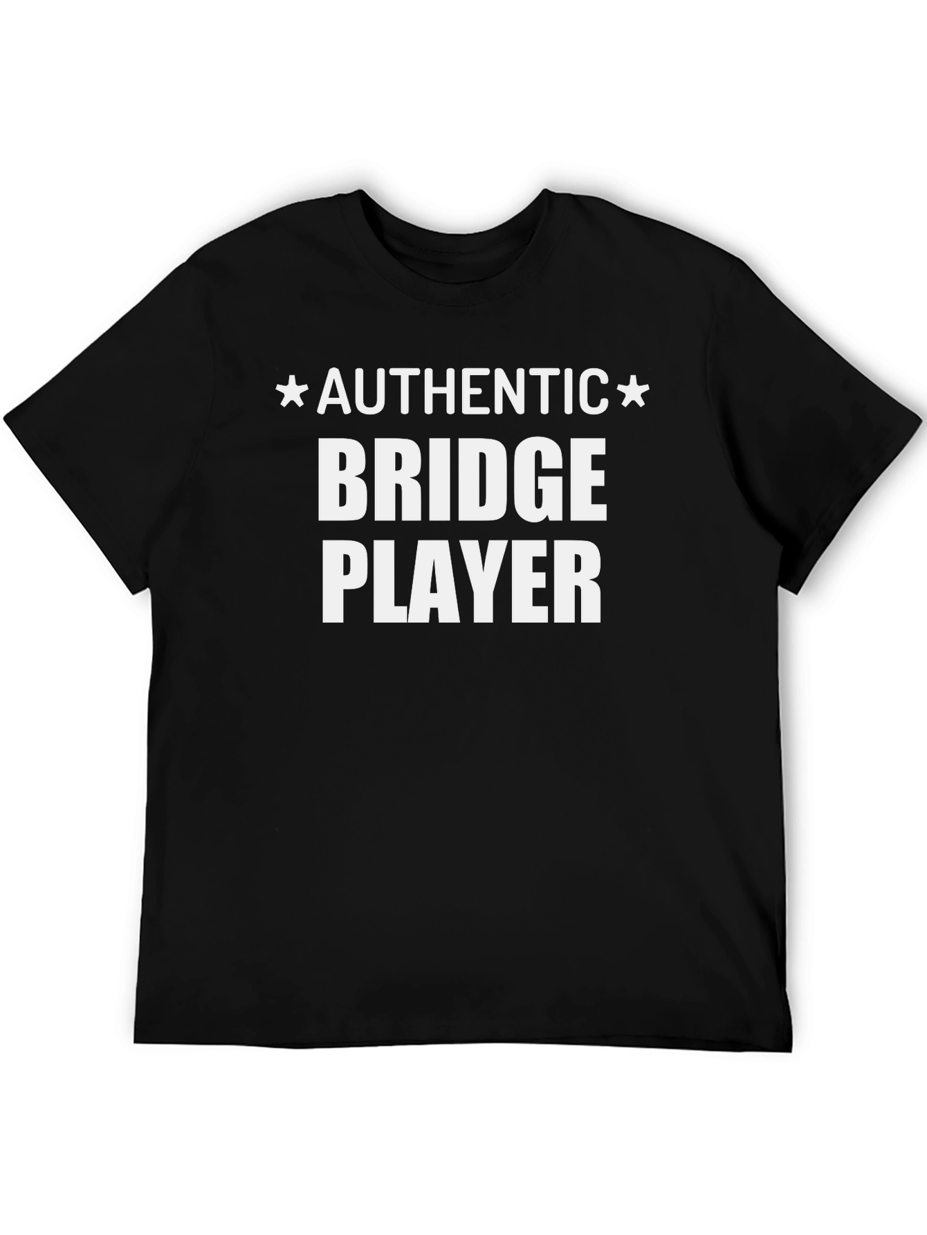 Authentic Bridge Player Black T-Shirt