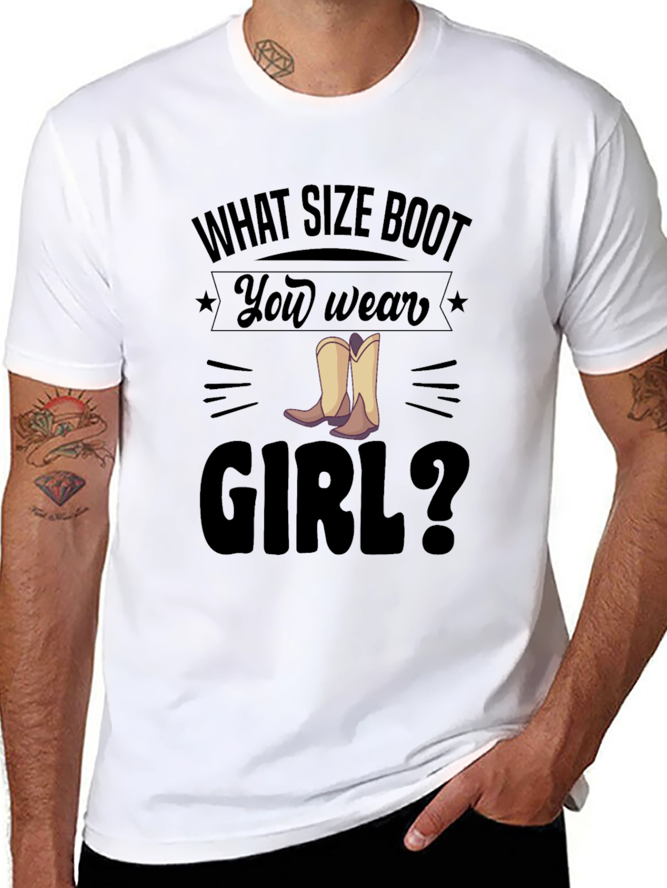What Size Boot You Wear Girl T-Shirt