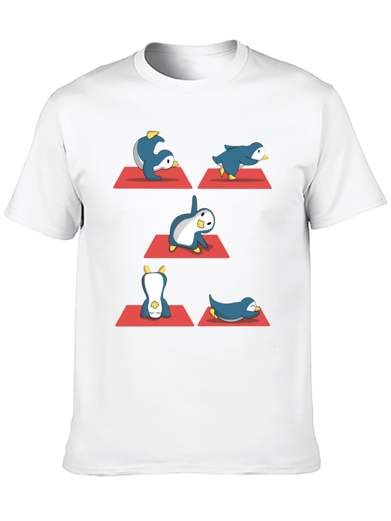 Yoga Penguin Black T-Shirt