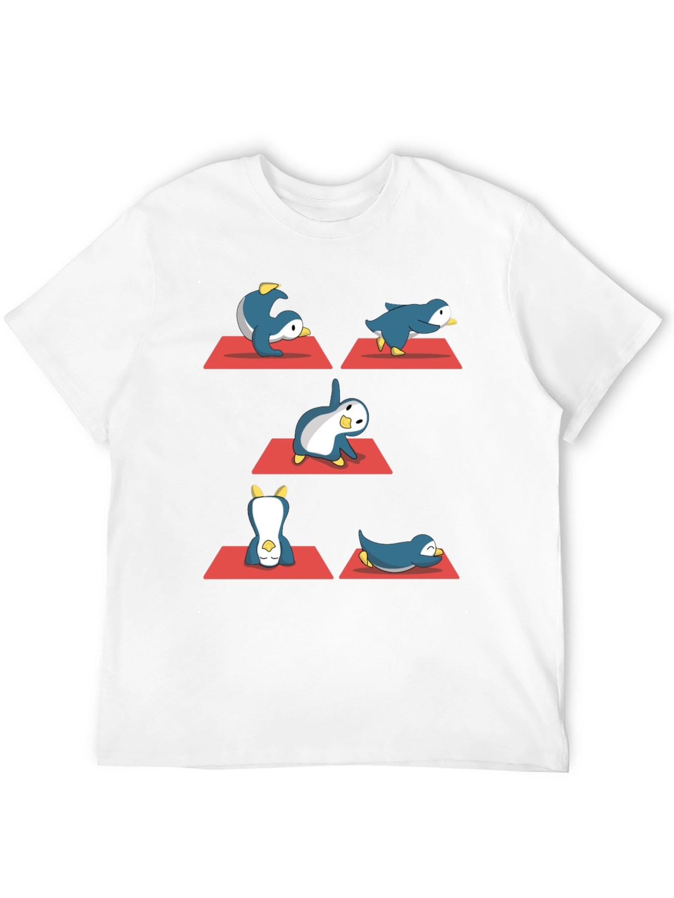 Yoga Penguin Black T-Shirt