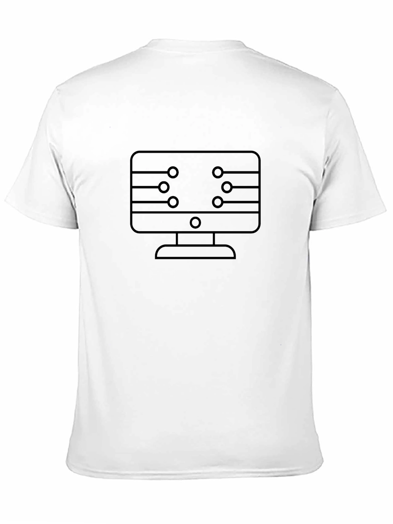 Tech Monitor Graphic Tee - Black Cotton Blend