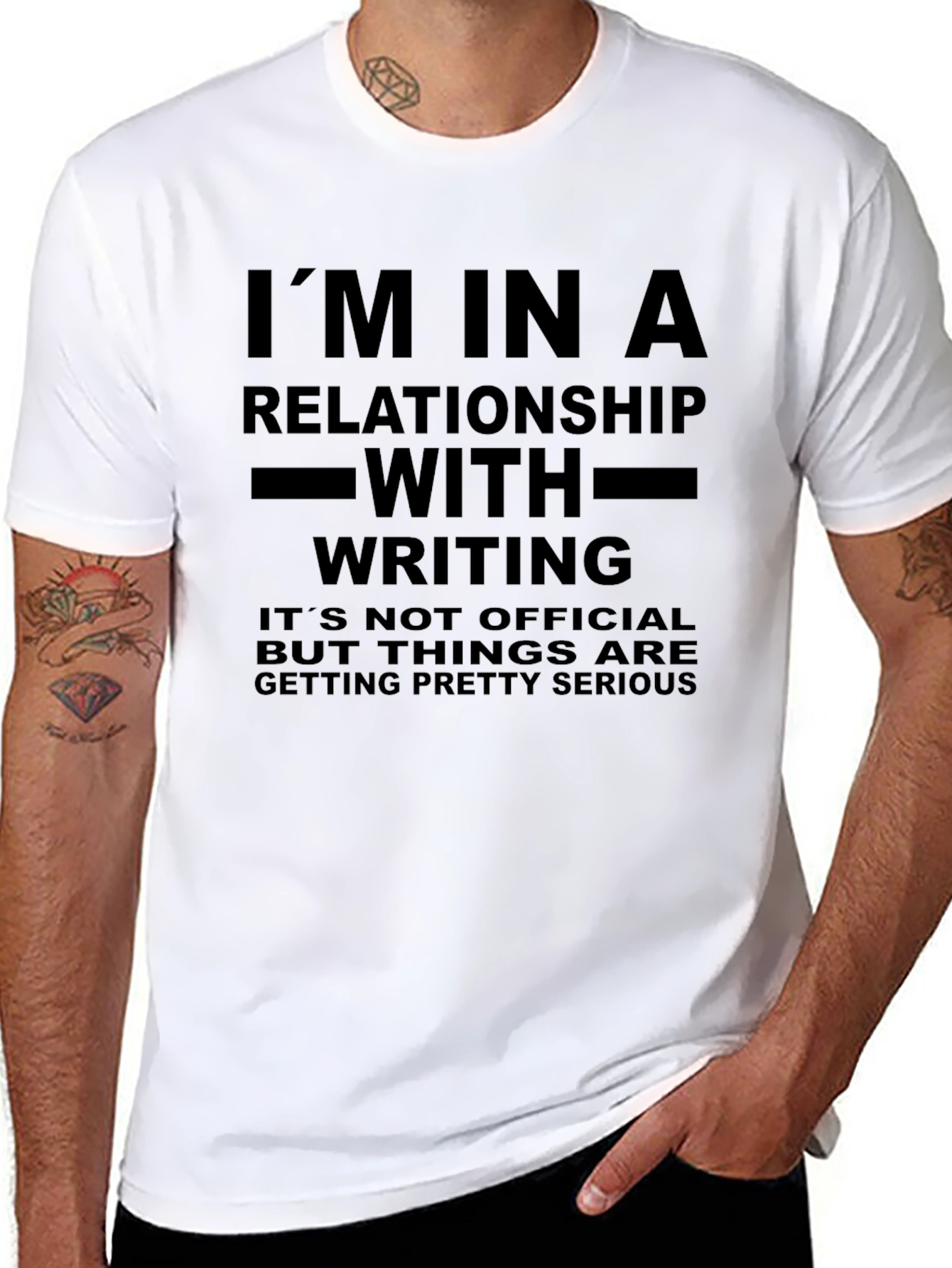 Writers Relationship T-Shirt - Black Novelty Tee