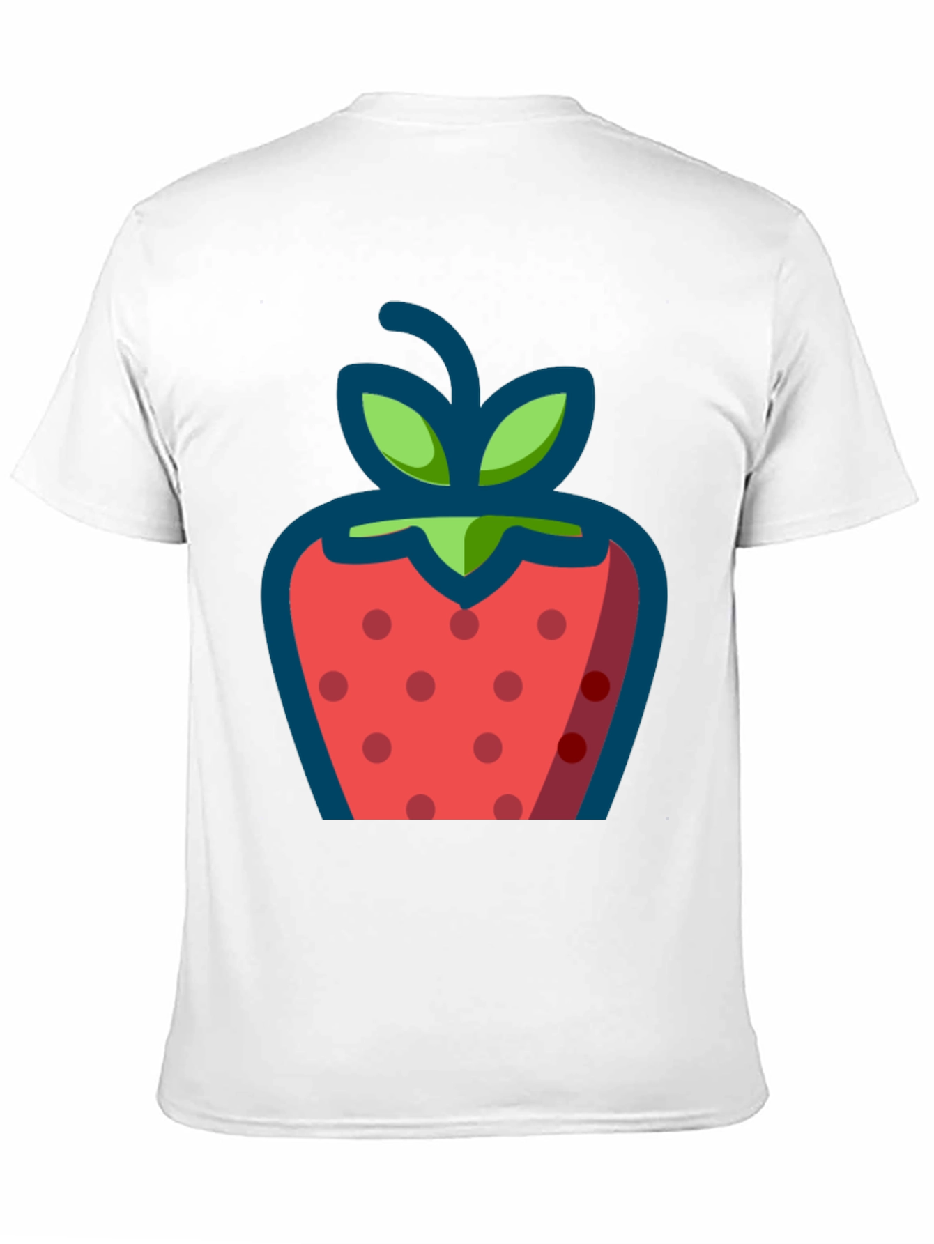 Strawberry Graphic Black T-Shirt - Casual Style