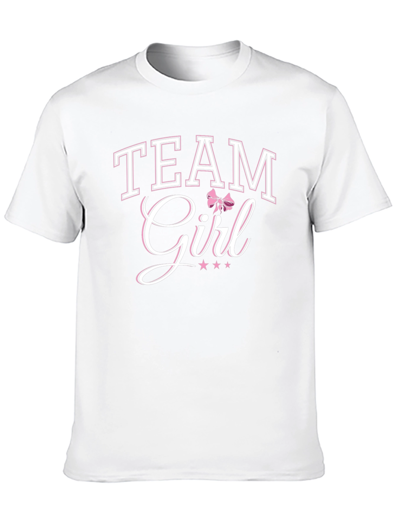 Team Girl T-Shirt Baby Shower Gender Reveal Party Tee