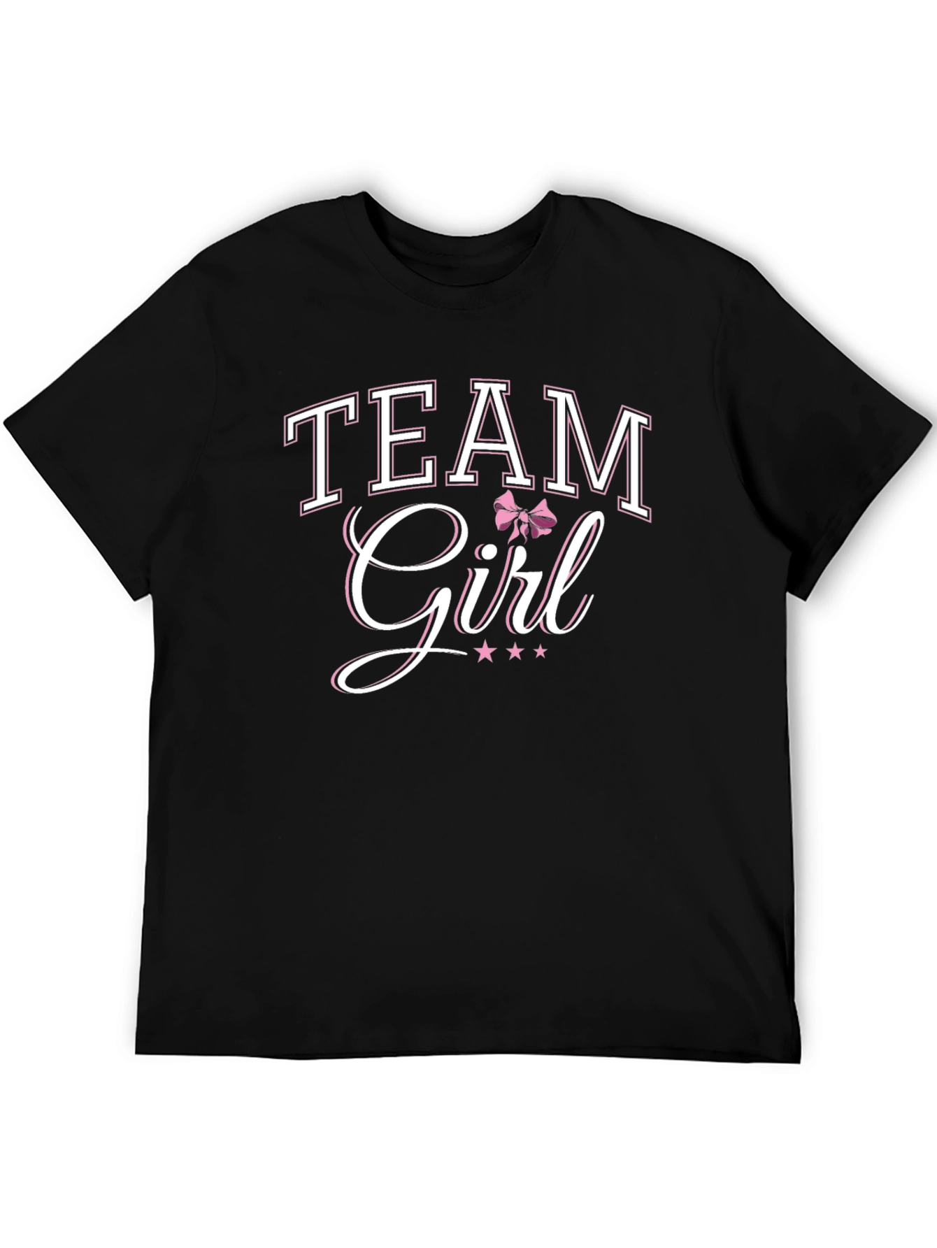 Team Girl T-Shirt Baby Shower Gender Reveal Party Tee