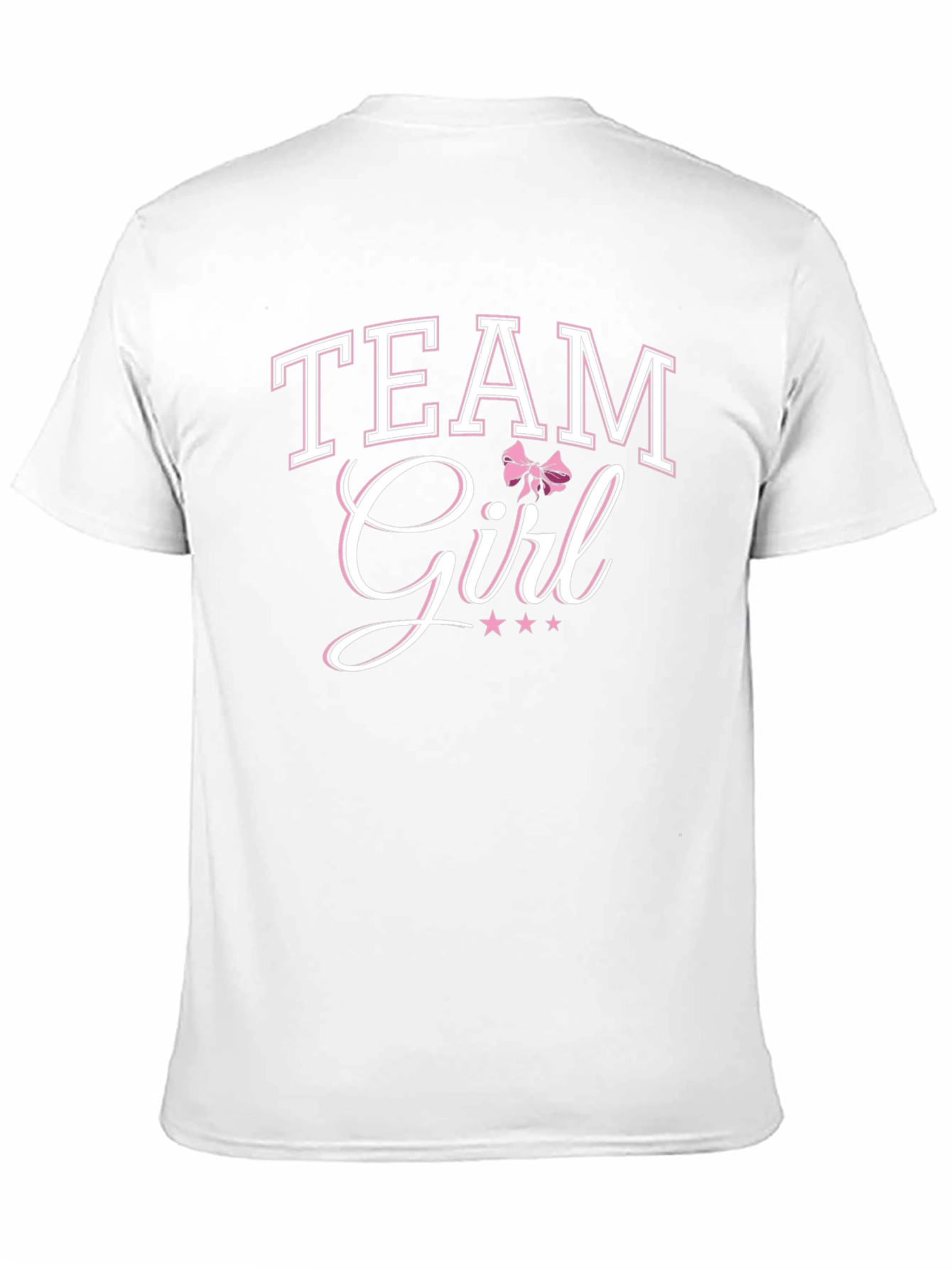 Team Girl T-Shirt Baby Shower Gender Reveal Party Tee