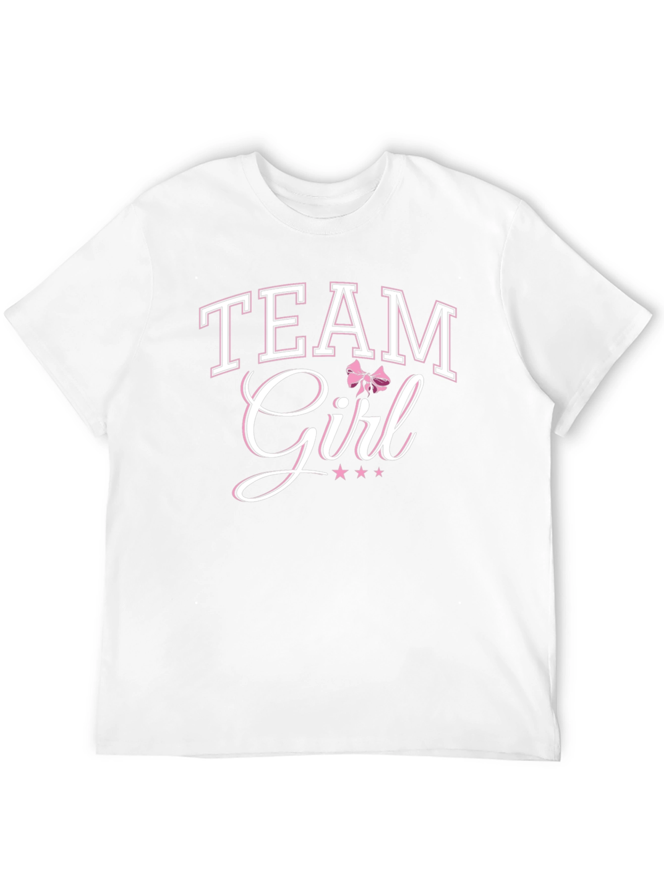 Team Girl T-Shirt Baby Shower Gender Reveal Party Tee