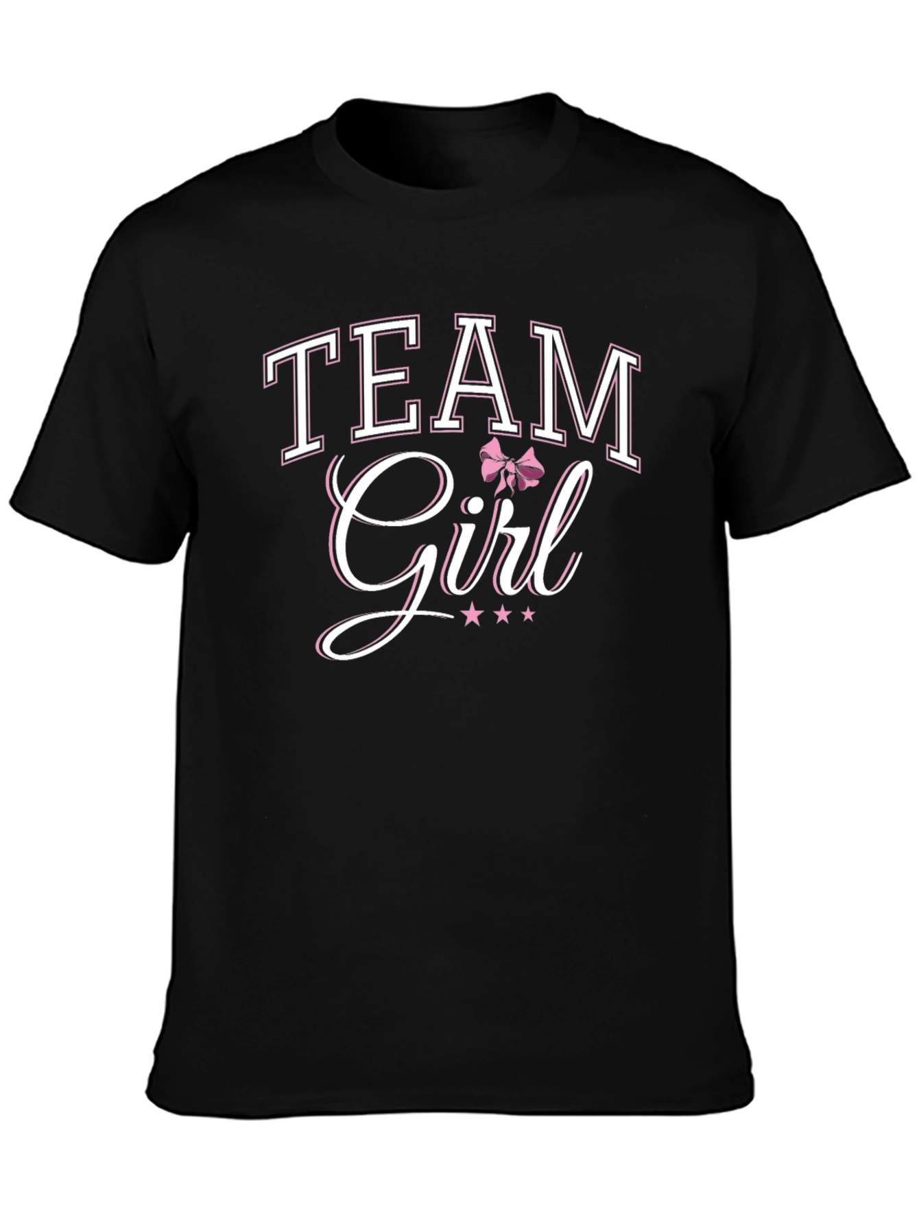 Team Girl T-Shirt Baby Shower Gender Reveal Party Tee