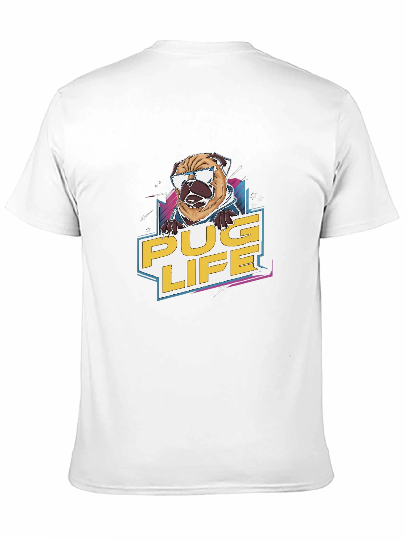 Pug Life Graphic Tee - Cool Dog Design T-Shirt