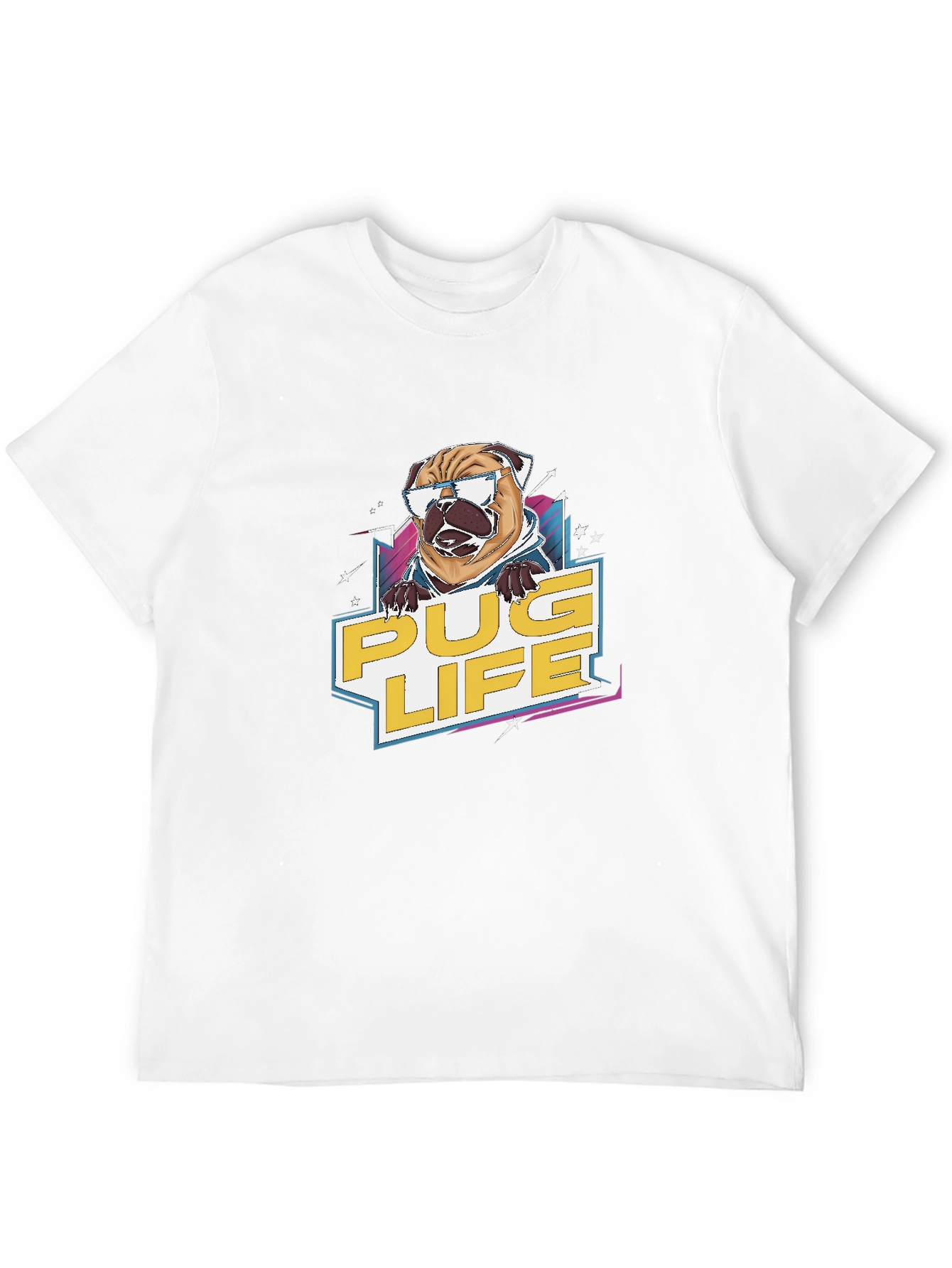 Pug Life Graphic Tee - Cool Dog Design T-Shirt
