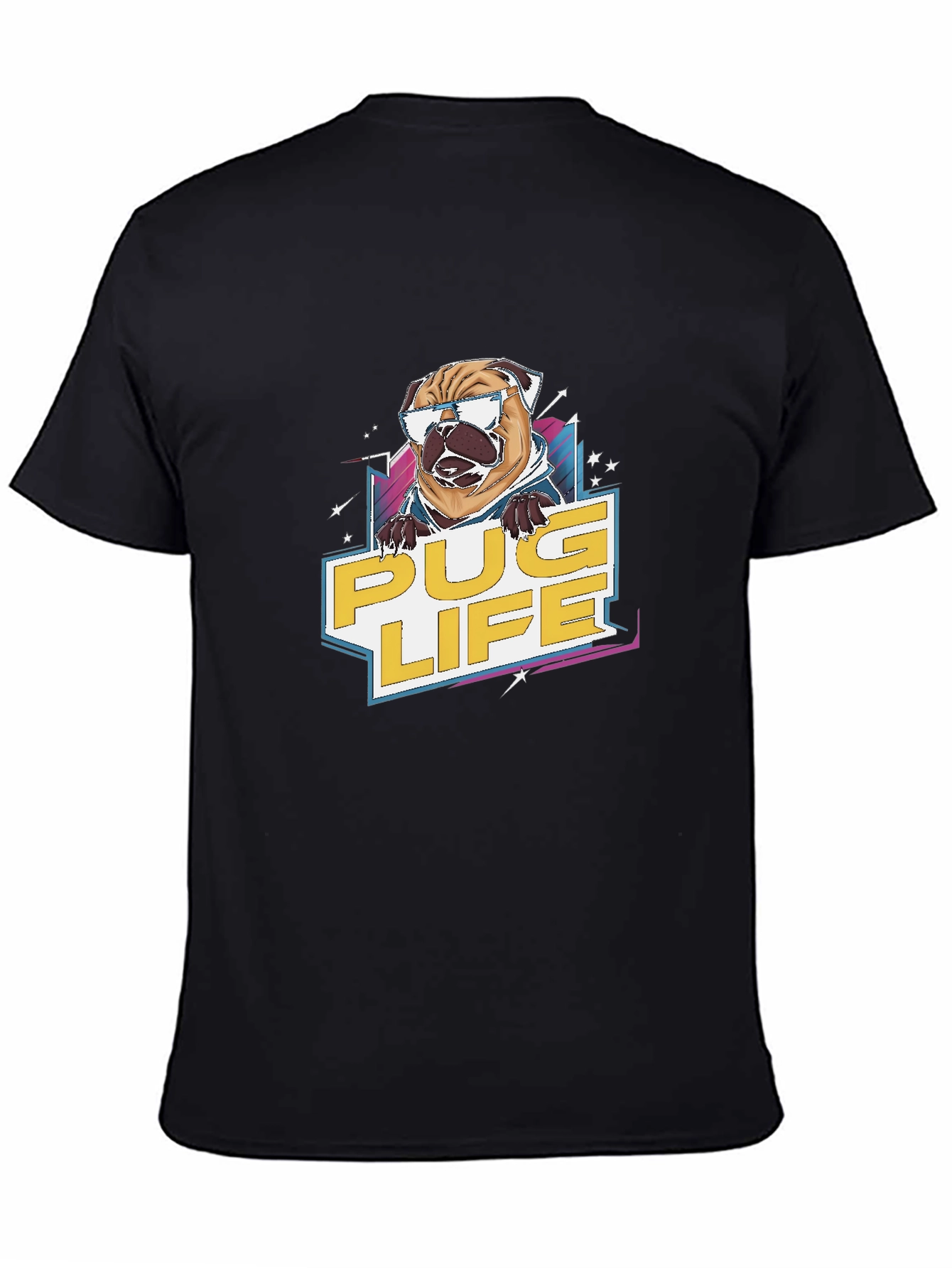Pug Life Graphic Tee - Cool Dog Design T-Shirt