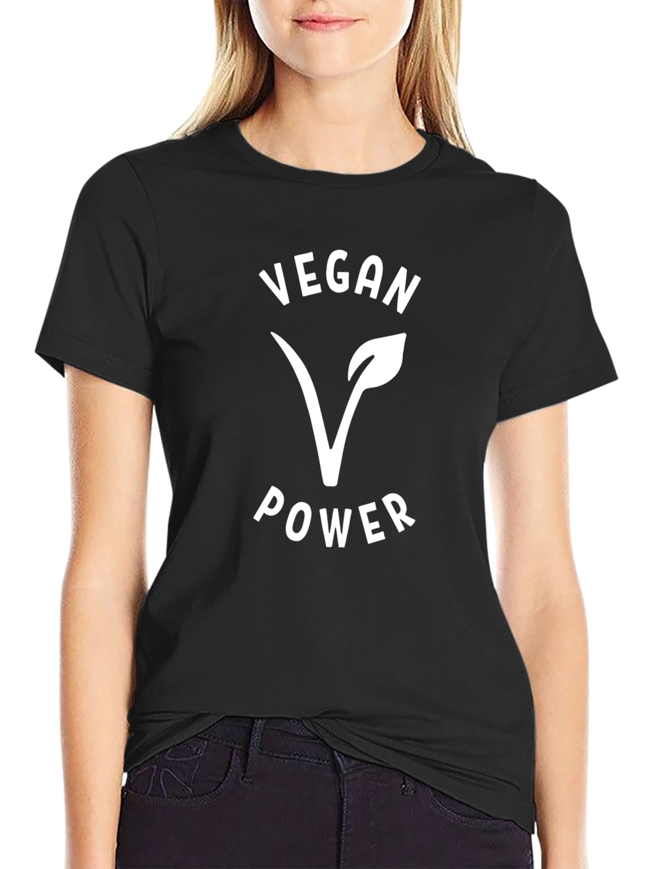 Vegan Power T-Shirt - Black
