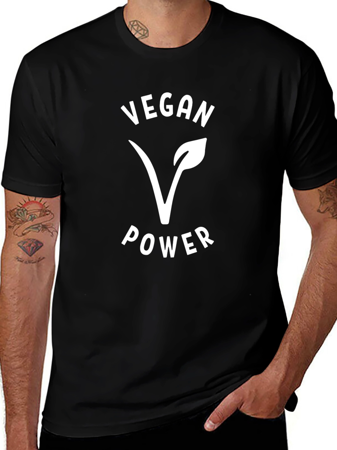 Vegan Power T-Shirt - Black