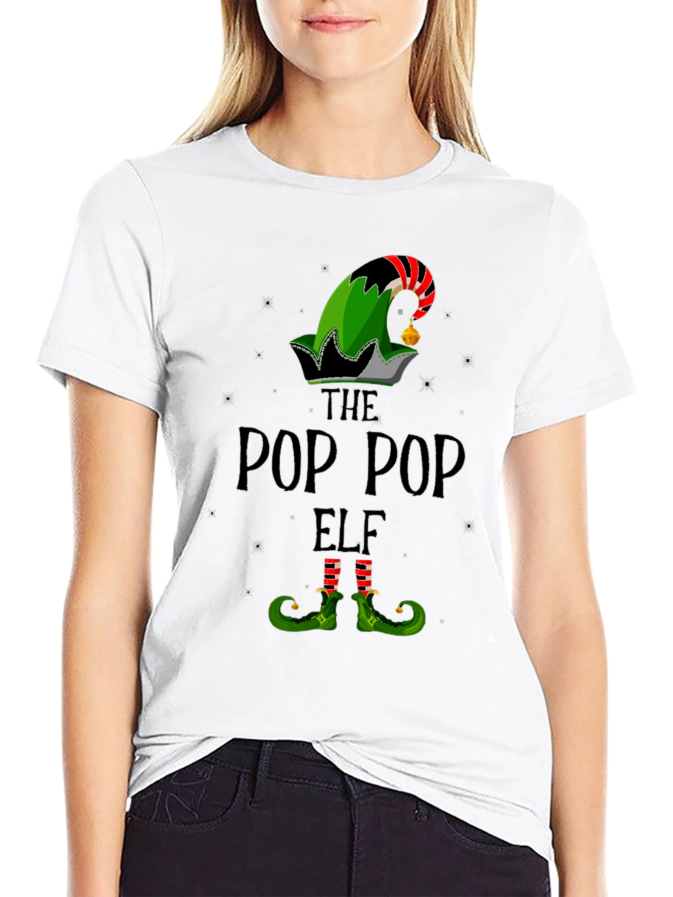 The Pop Pop Elf Christmas T-Shirt