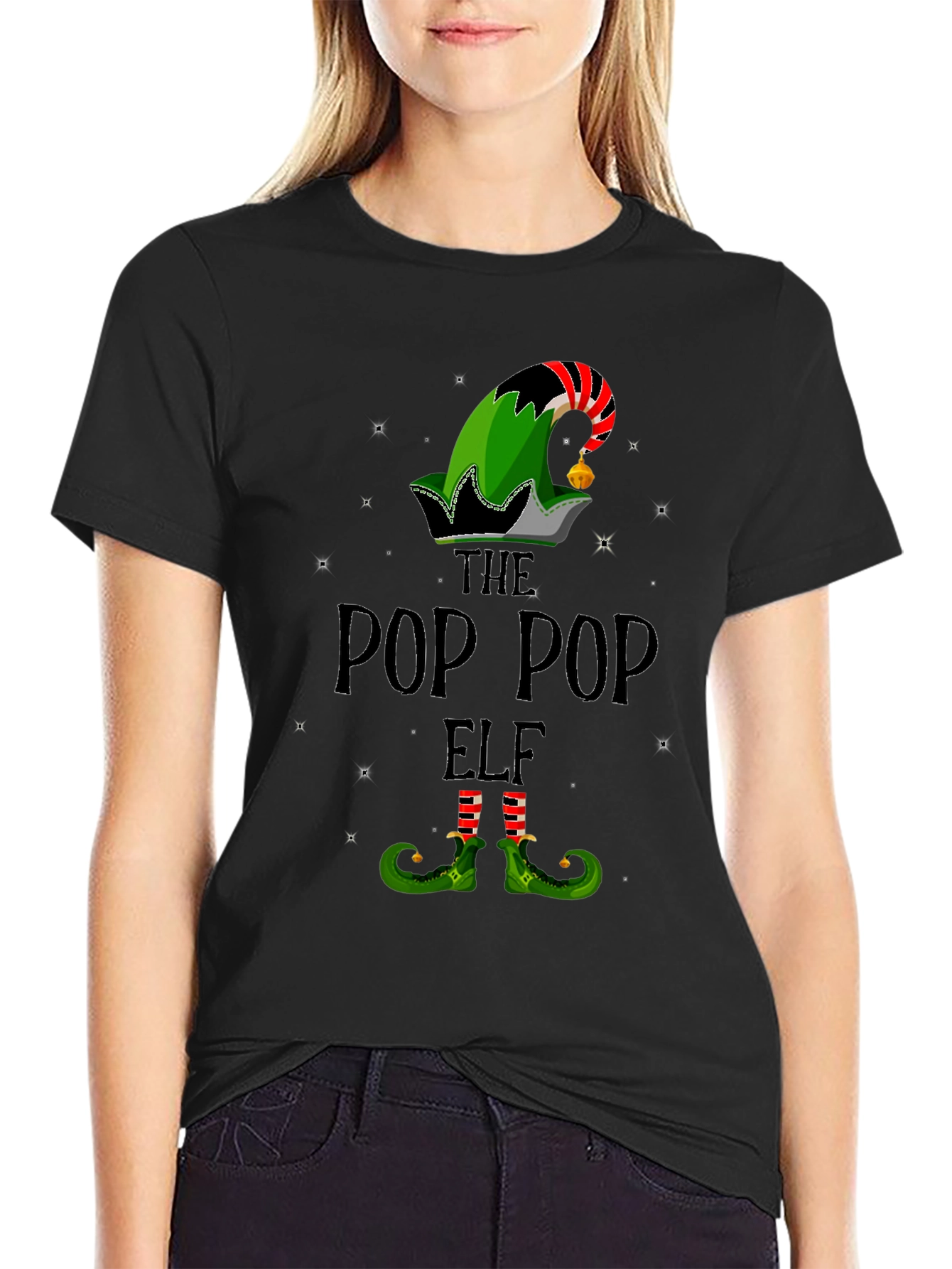 The Pop Pop Elf Christmas T-Shirt