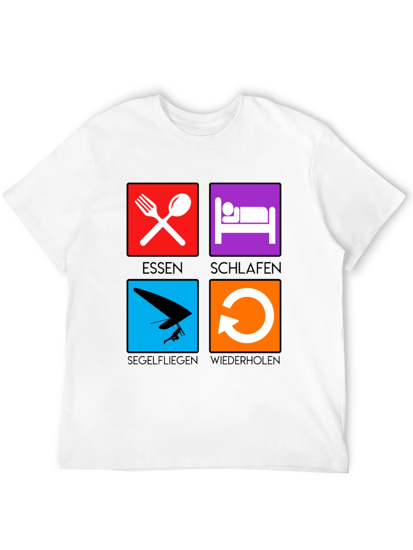 Eat Sleep Hang Gliding Repeat T-Shirt