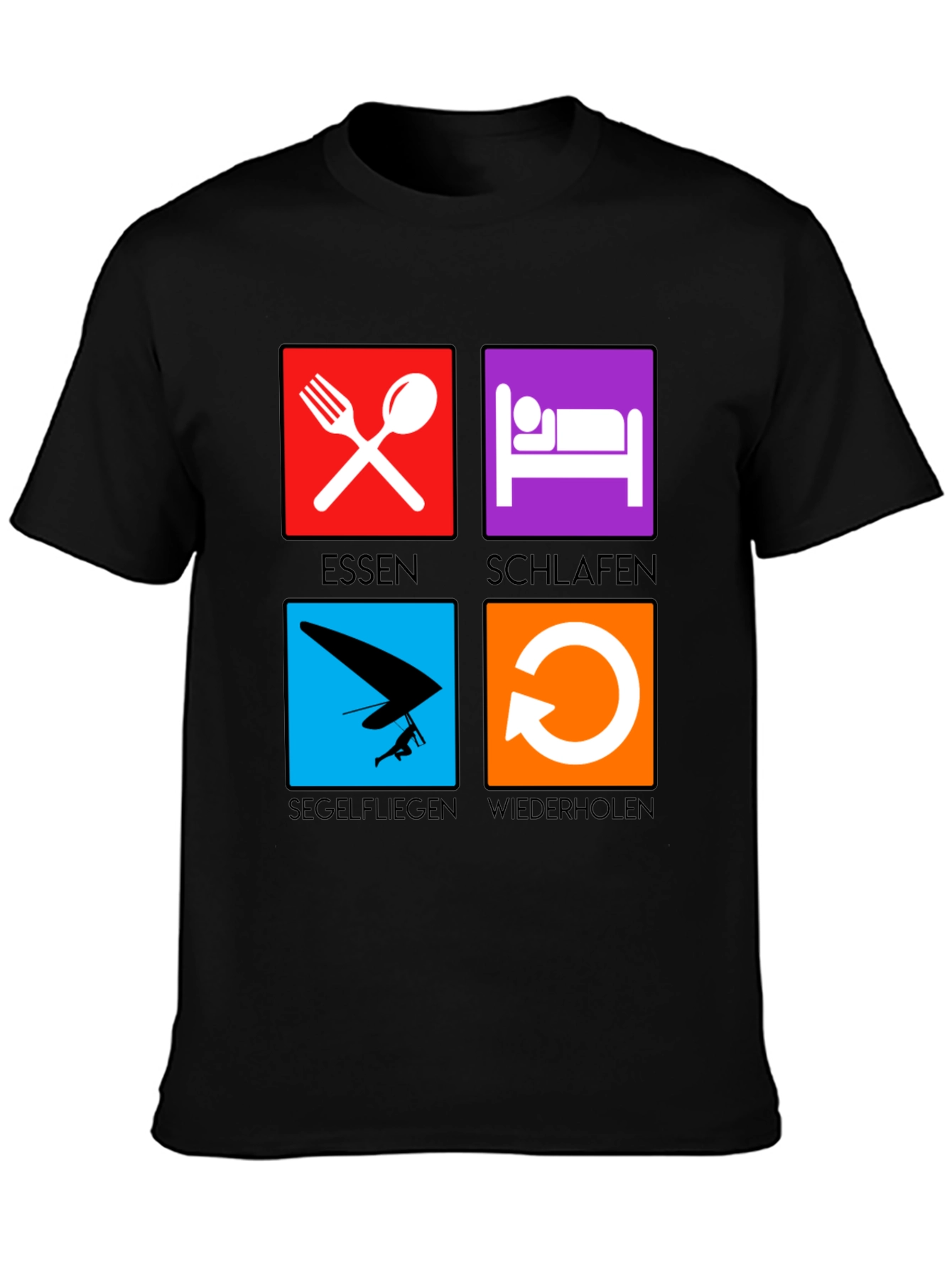 Eat Sleep Hang Gliding Repeat T-Shirt