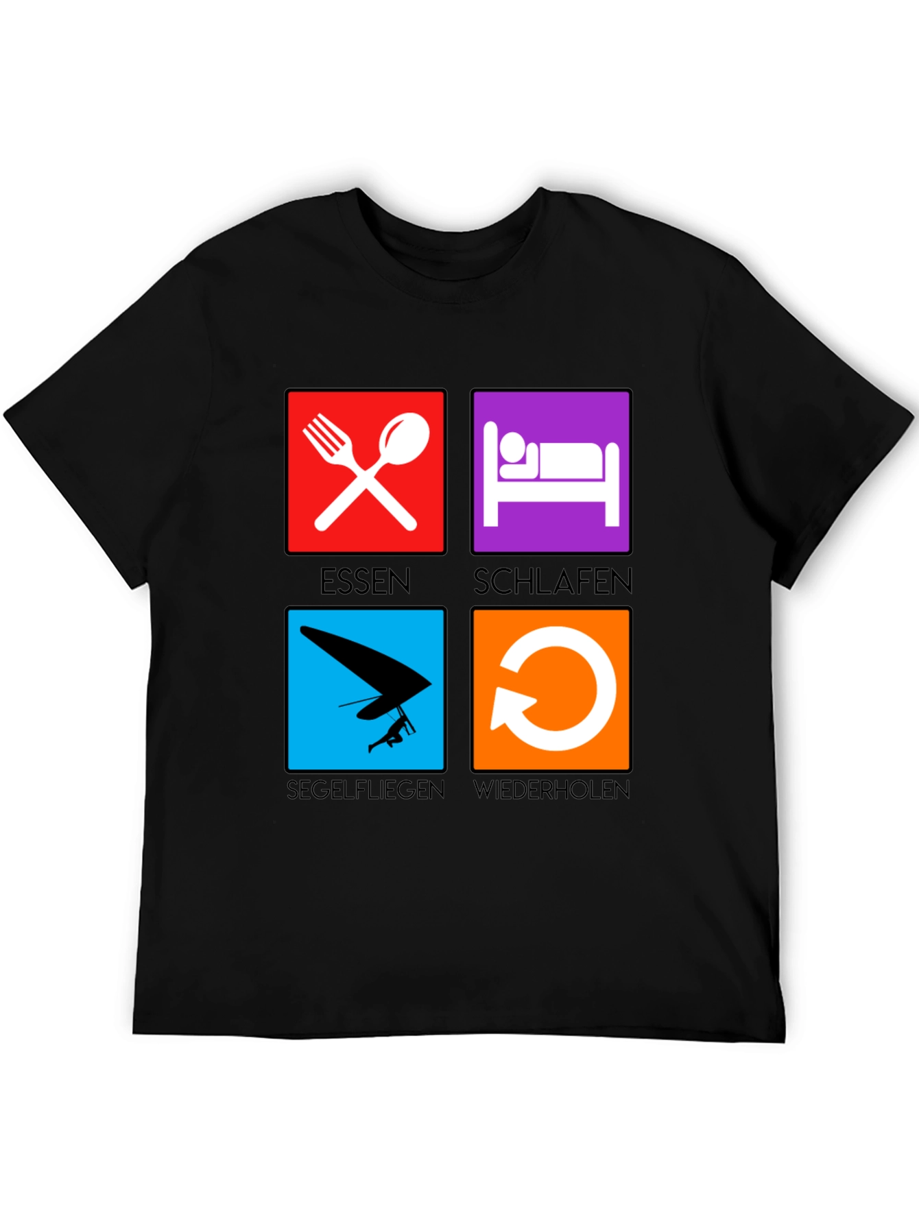 Eat Sleep Hang Gliding Repeat T-Shirt