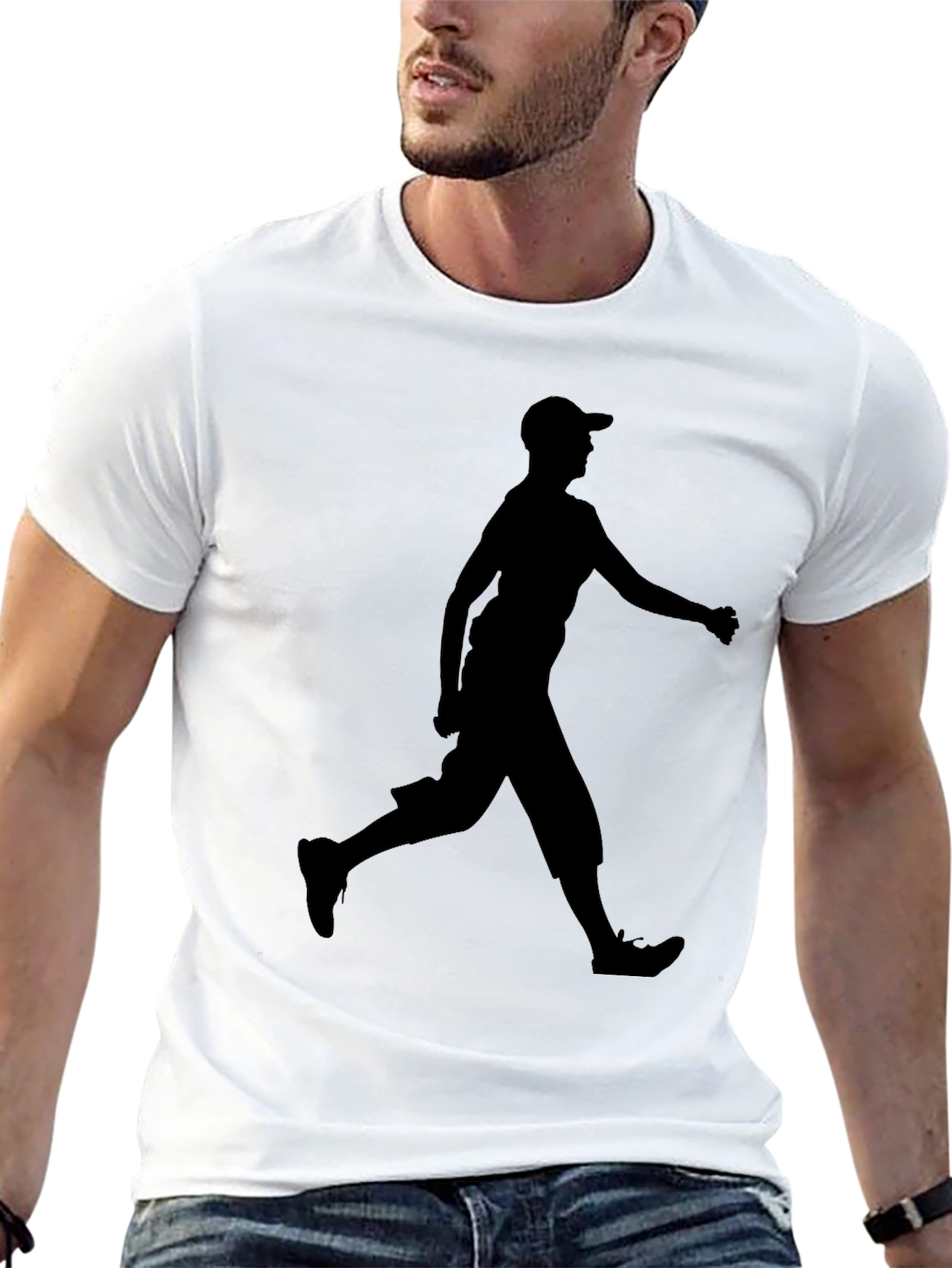 Silhouette Man Black T-Shirt
