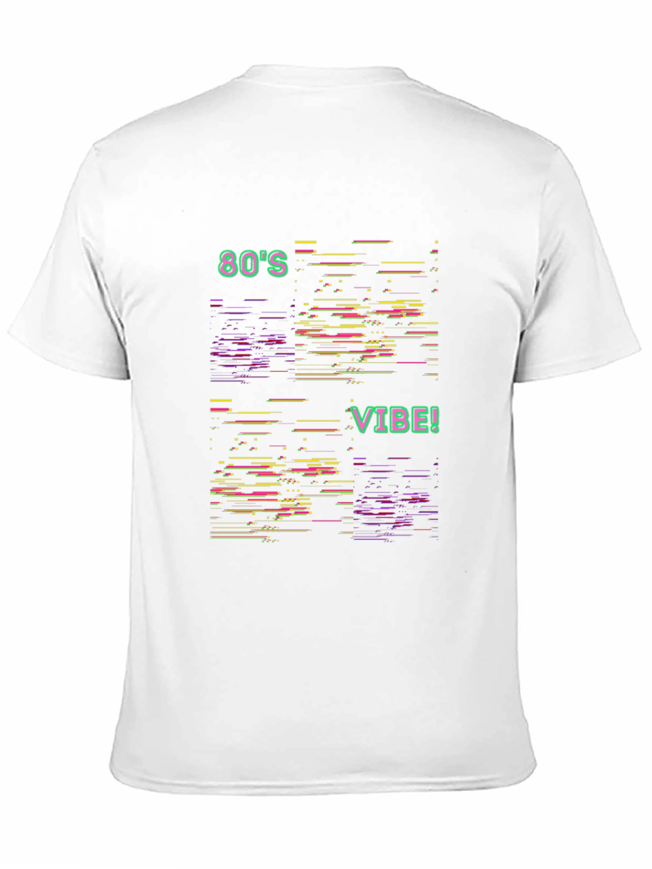 Retro 80s Vibe Graphic Tee - Black