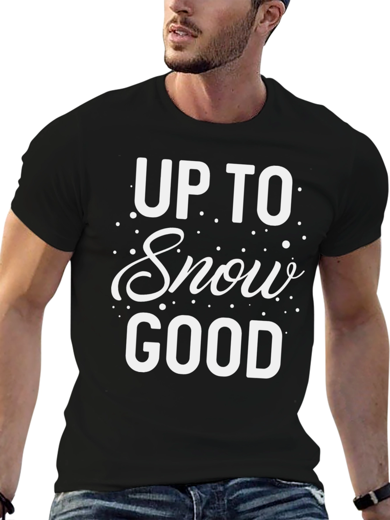 Up to Snow Good Graphic Tee - Winter Fun