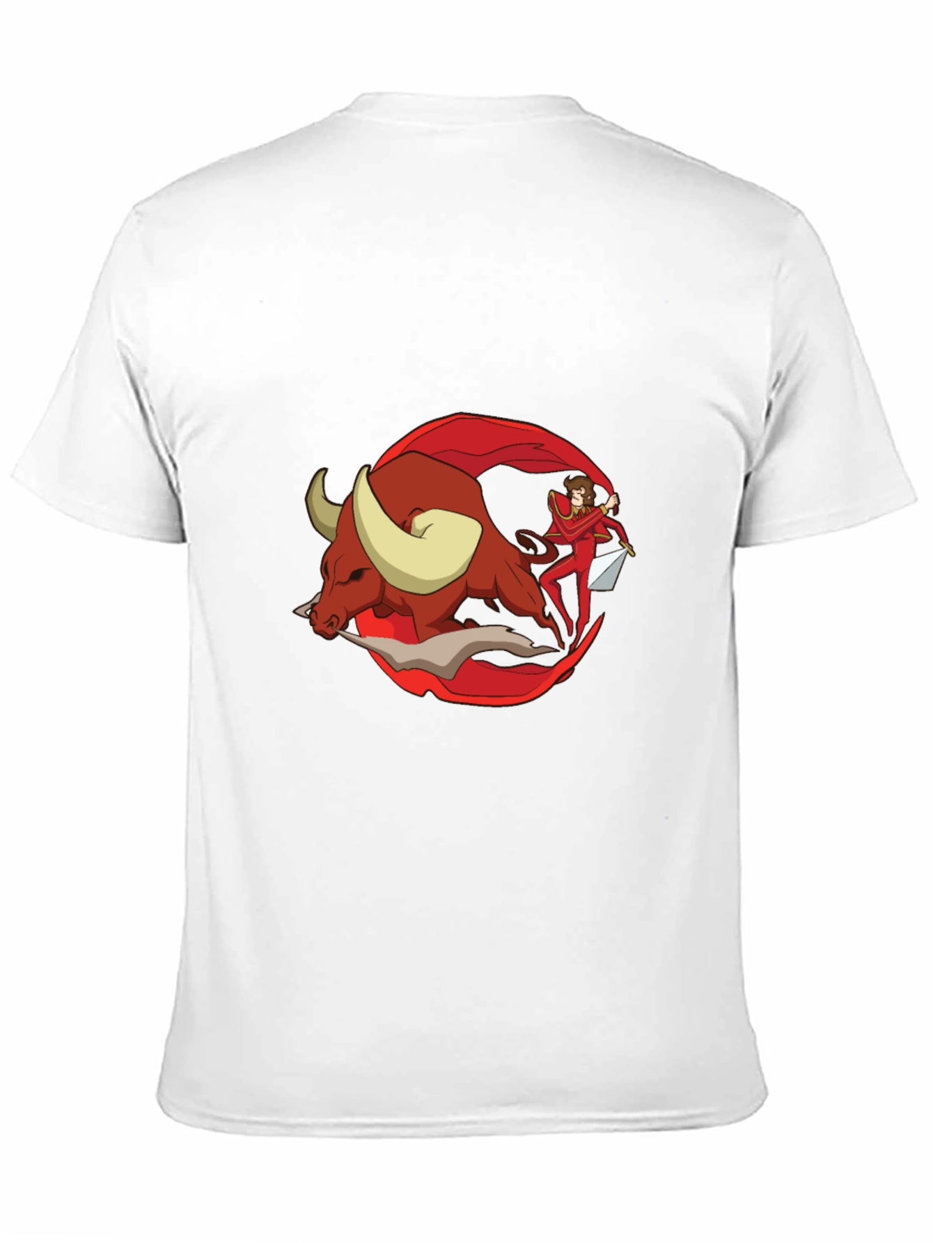 Bullfighter Graphic Tee - Black Cotton T-Shirt