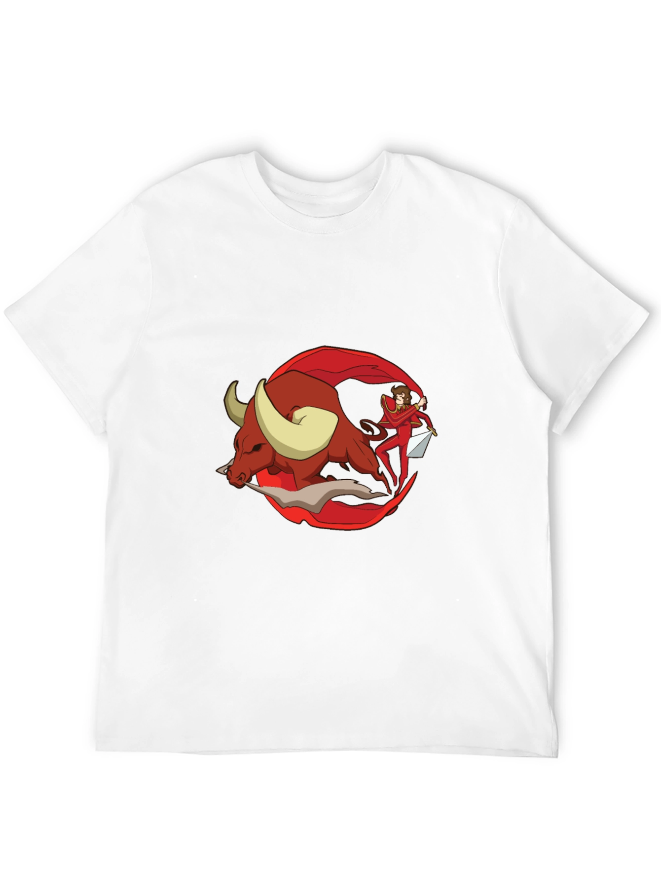 Bullfighter Graphic Tee - Black Cotton T-Shirt