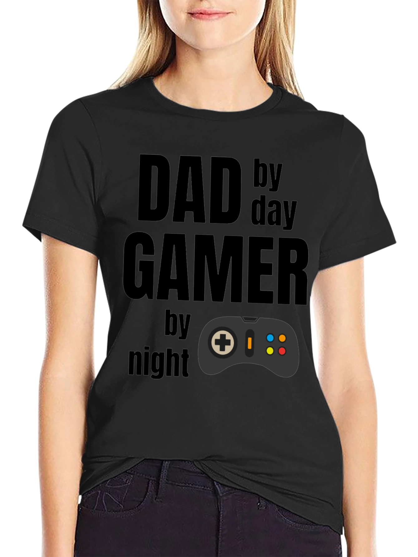 Dad Gamer T-Shirt - By Day By Night