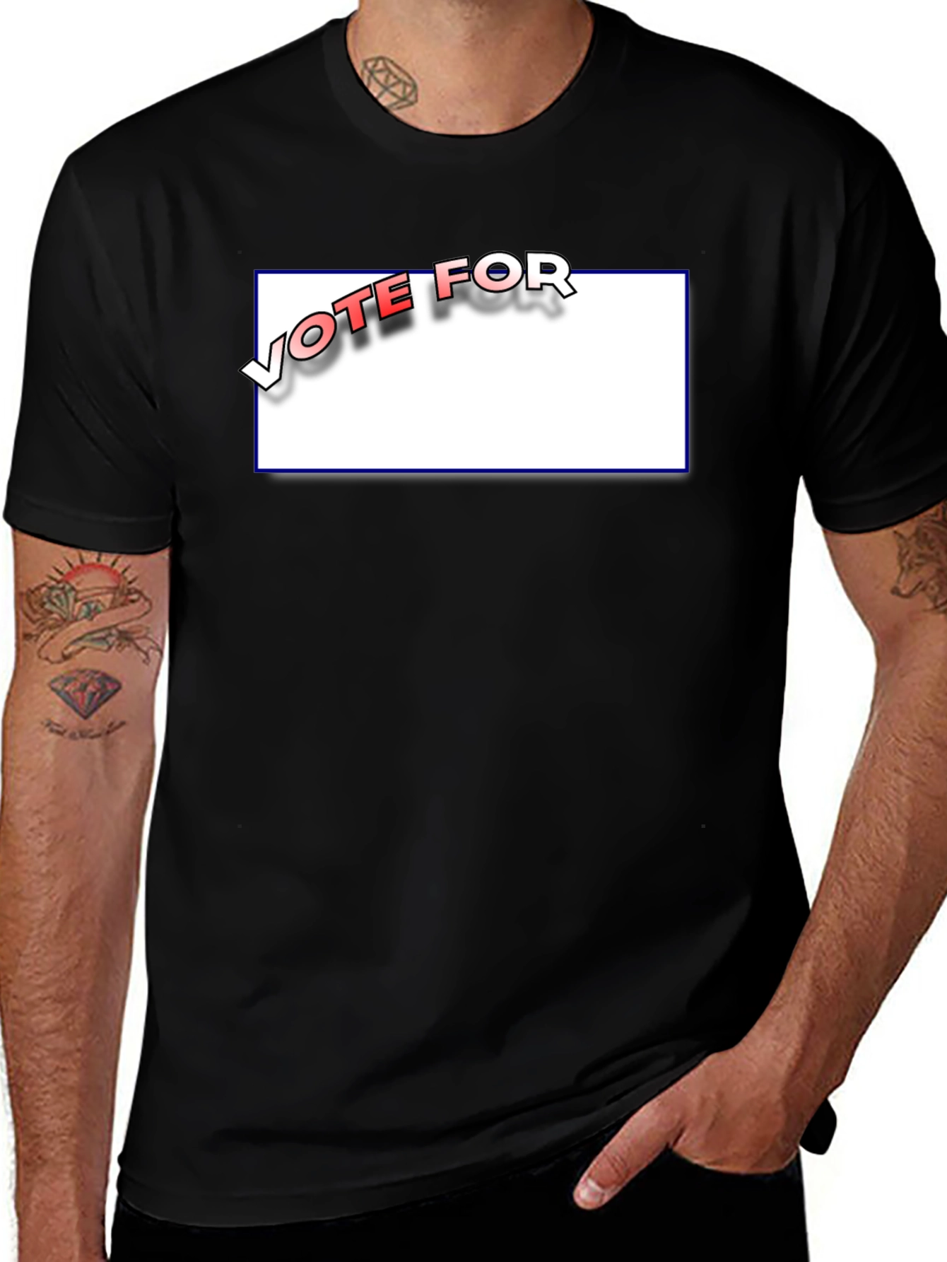 Vote For Fill In The Blank Custom T-Shirt
