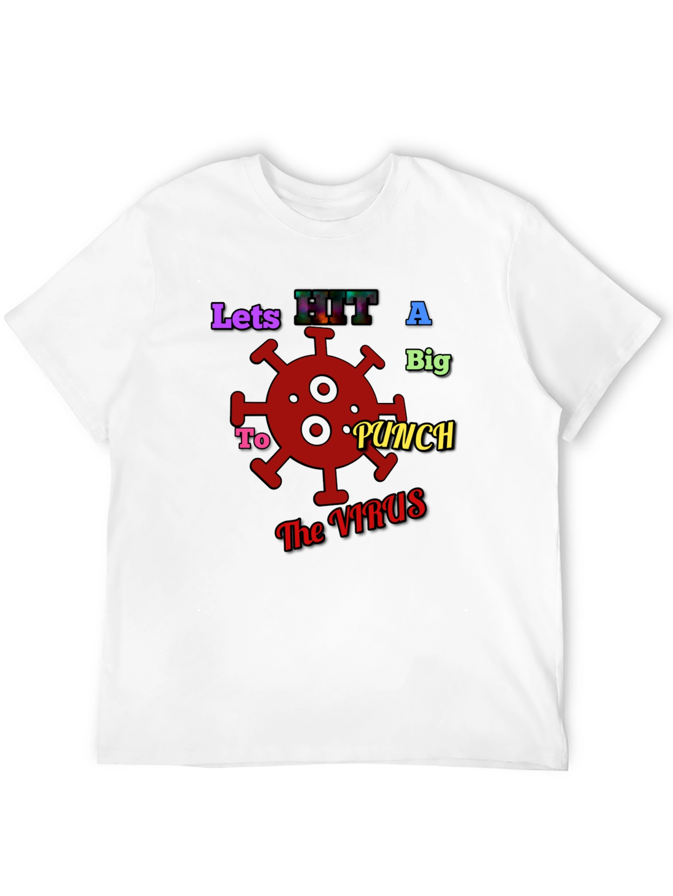 Punch The Virus Black Graphic Tee