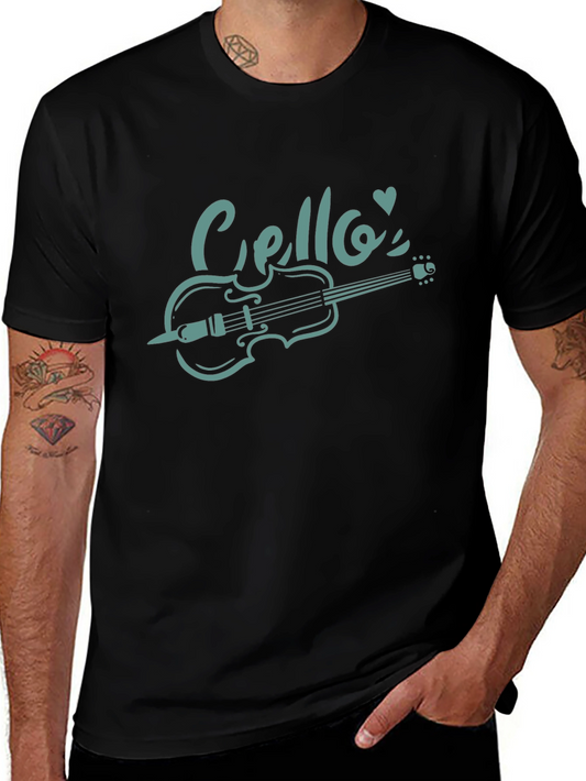 Cello Love Black T-Shirt | Musical Instrument Tee