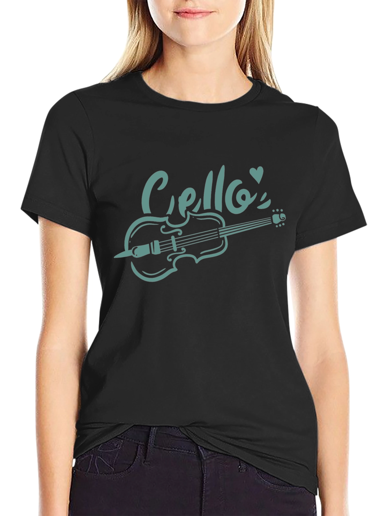 Cello Love Black T-Shirt | Musical Instrument Tee