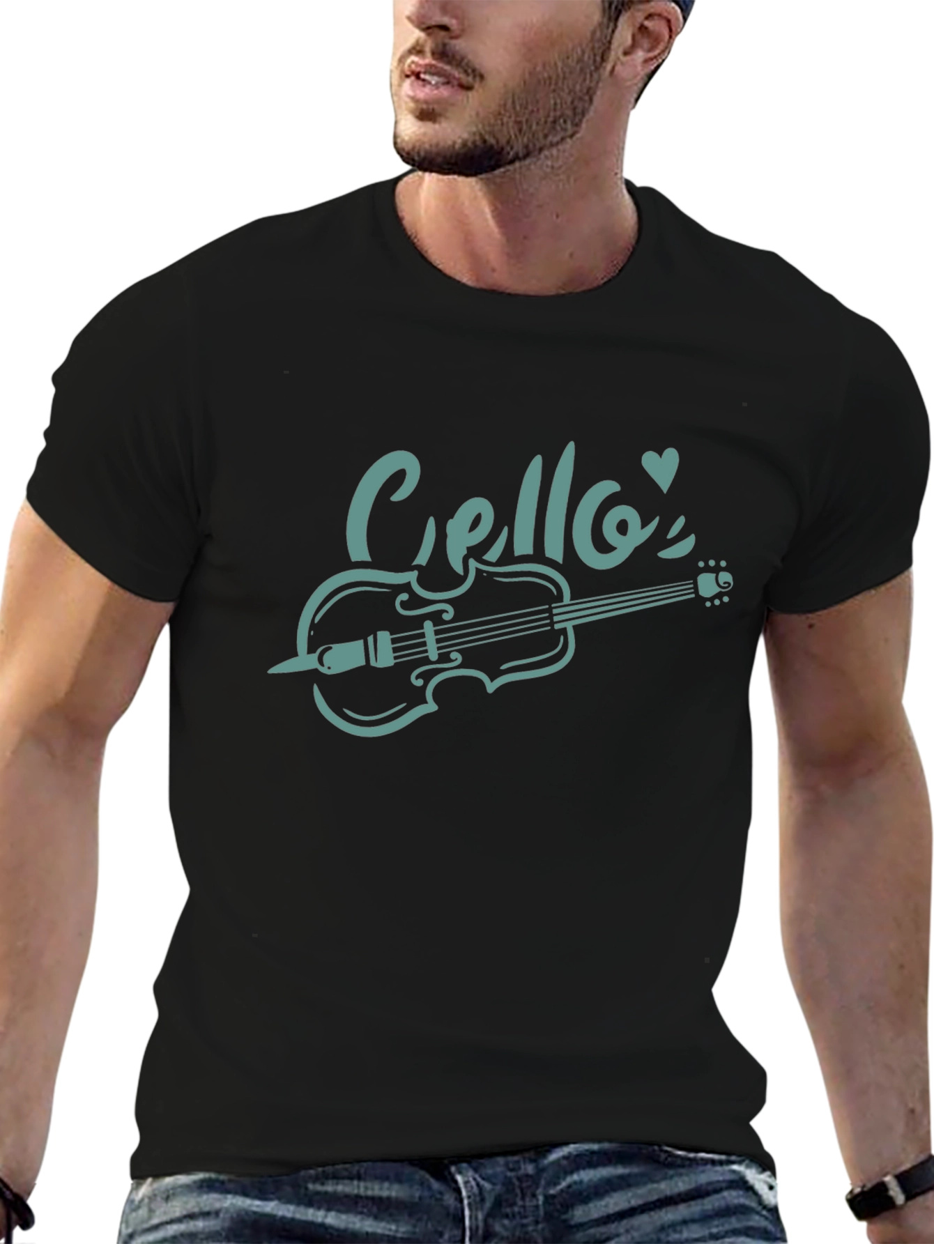 Cello Love Black T-Shirt | Musical Instrument Tee