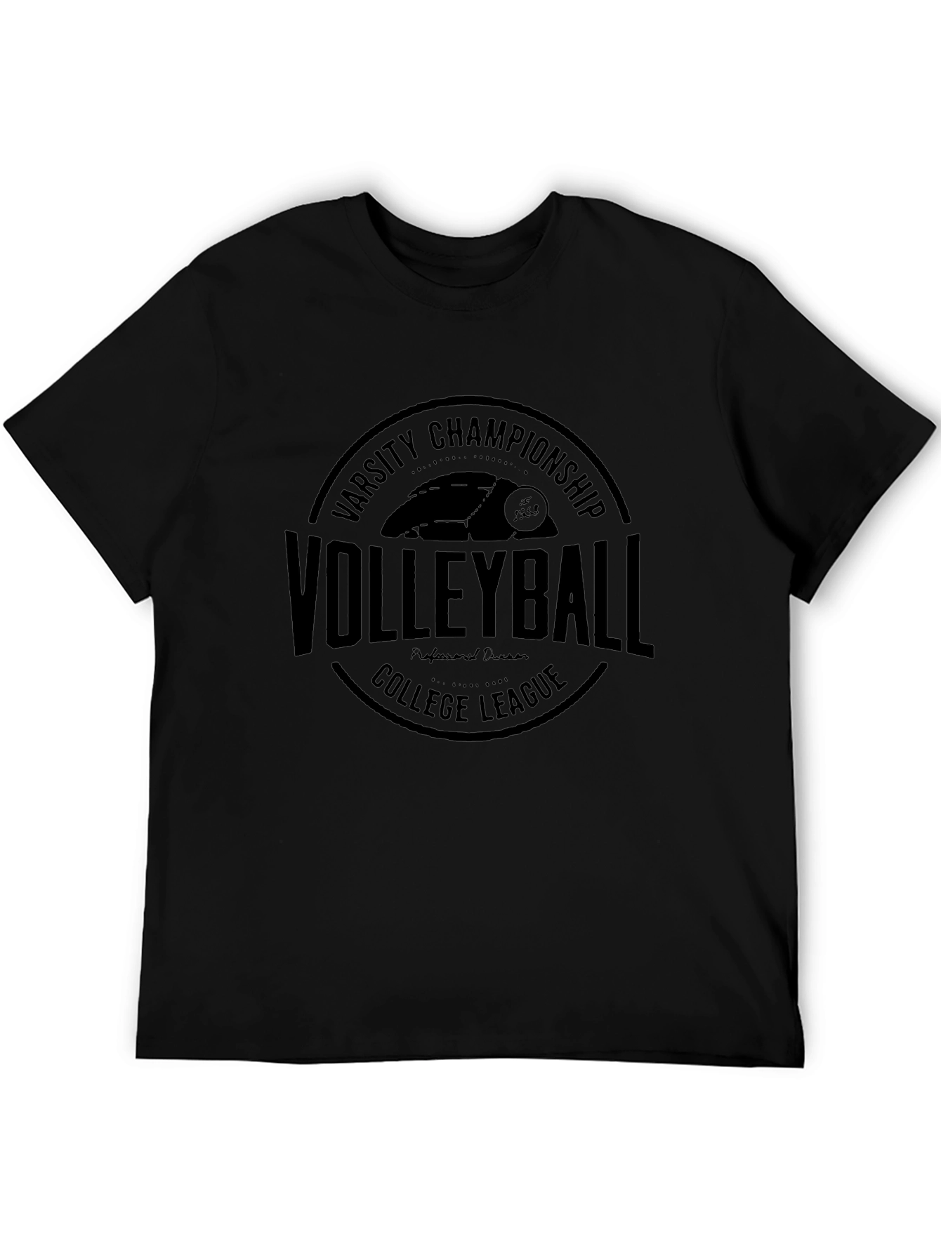 Varsity Volleyball Championship Black T-Shirt