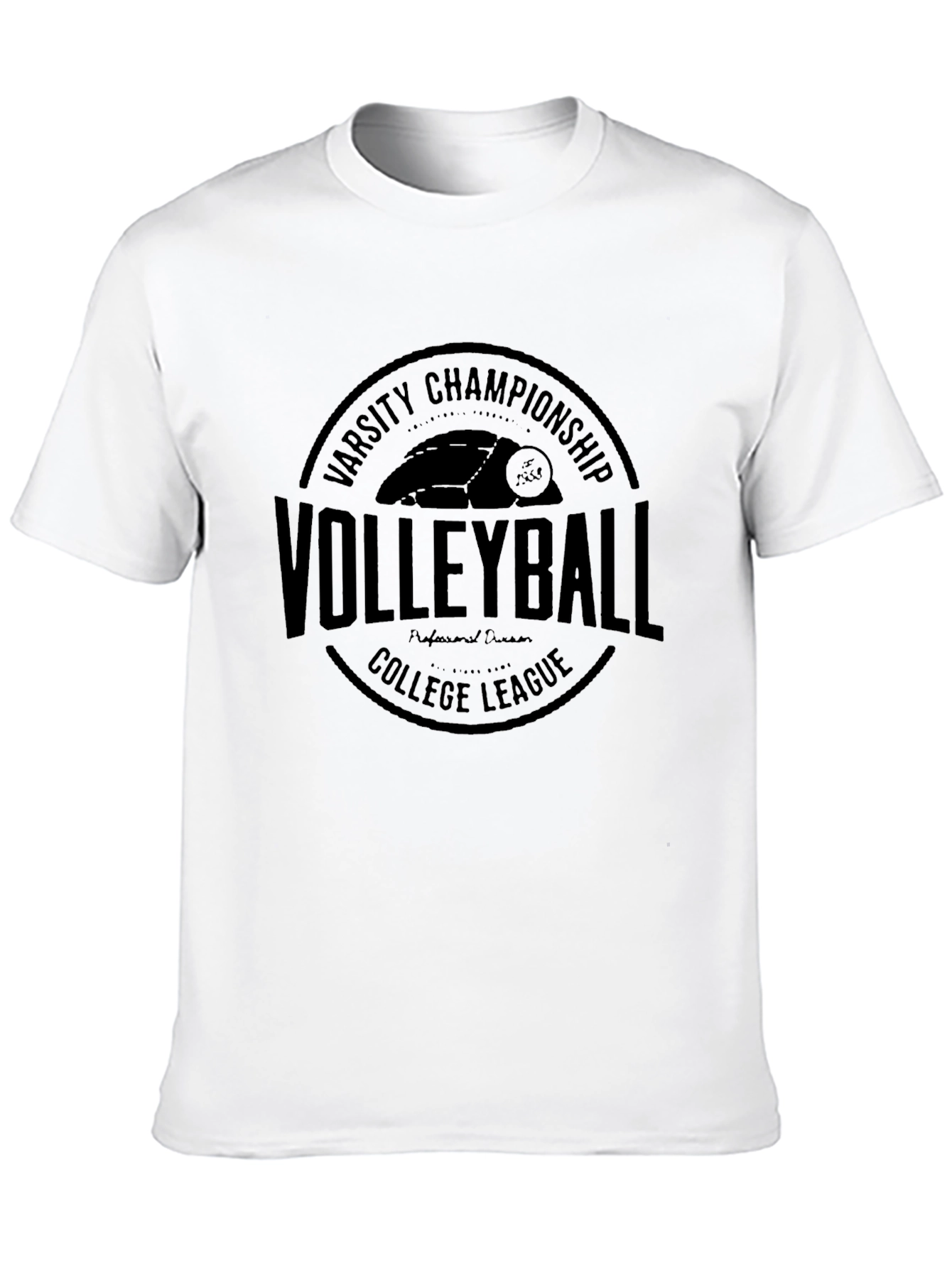 Varsity Volleyball Championship Black T-Shirt