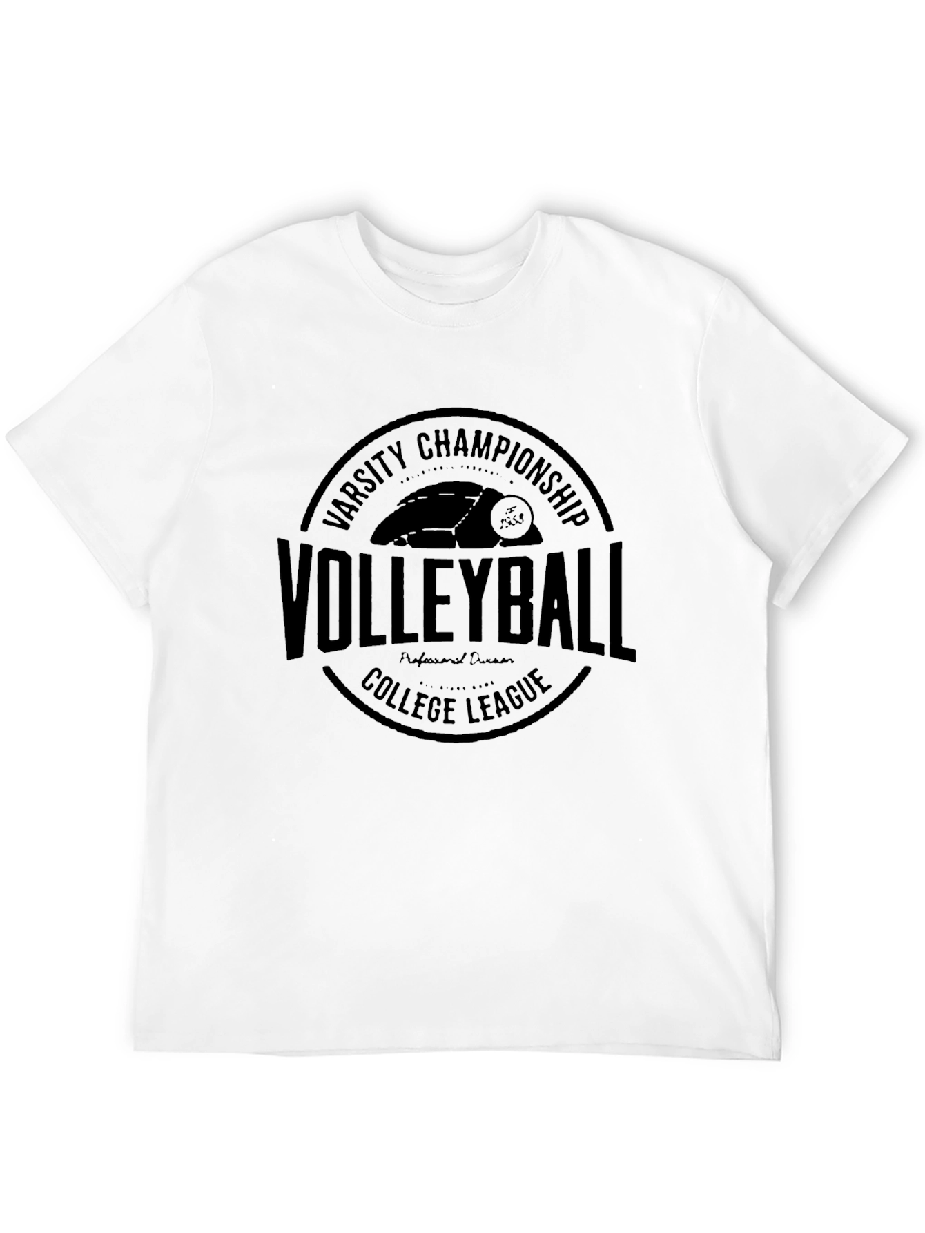 Varsity Volleyball Championship Black T-Shirt