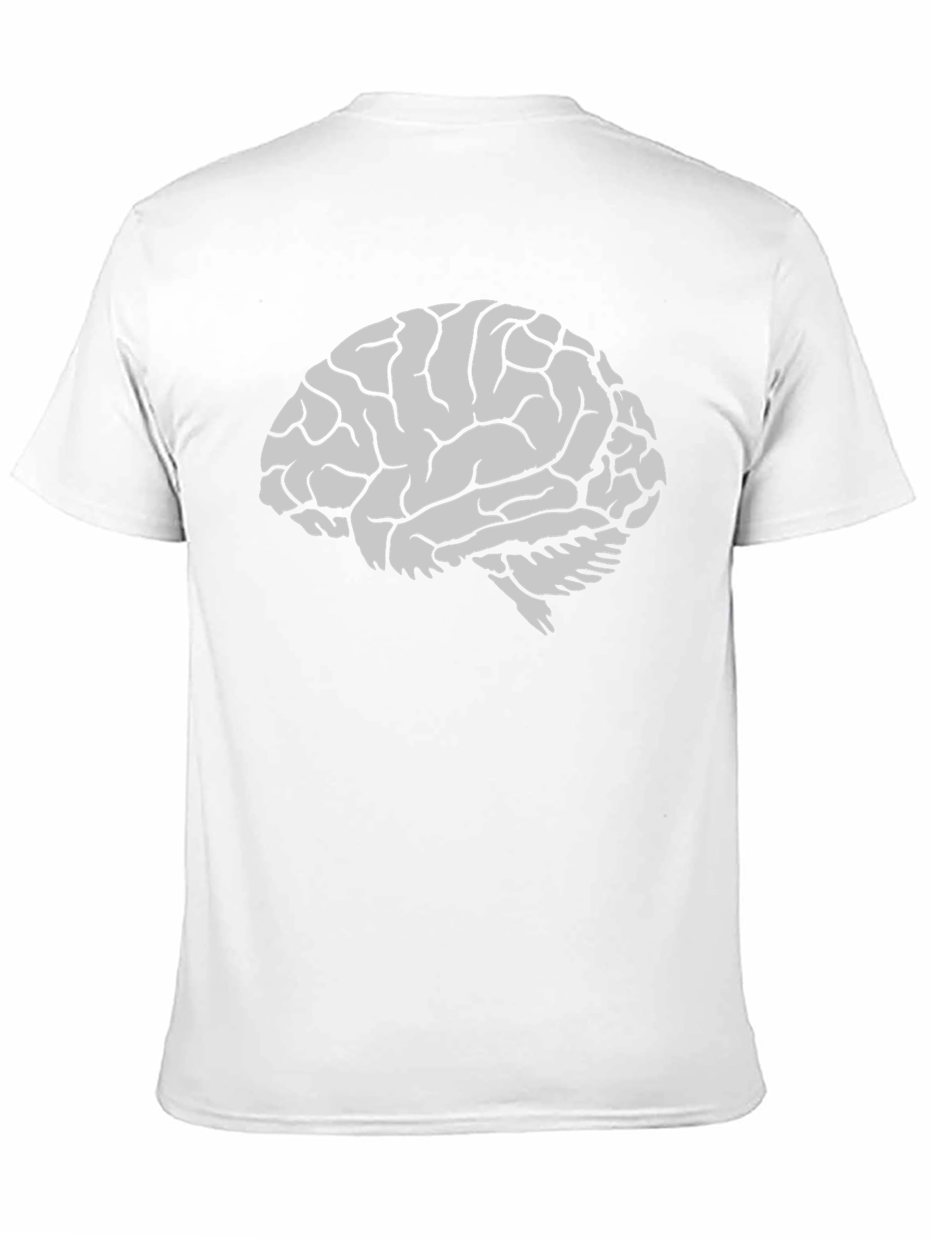 Brain Graphic Tee - Black Cotton Mens T-Shirt