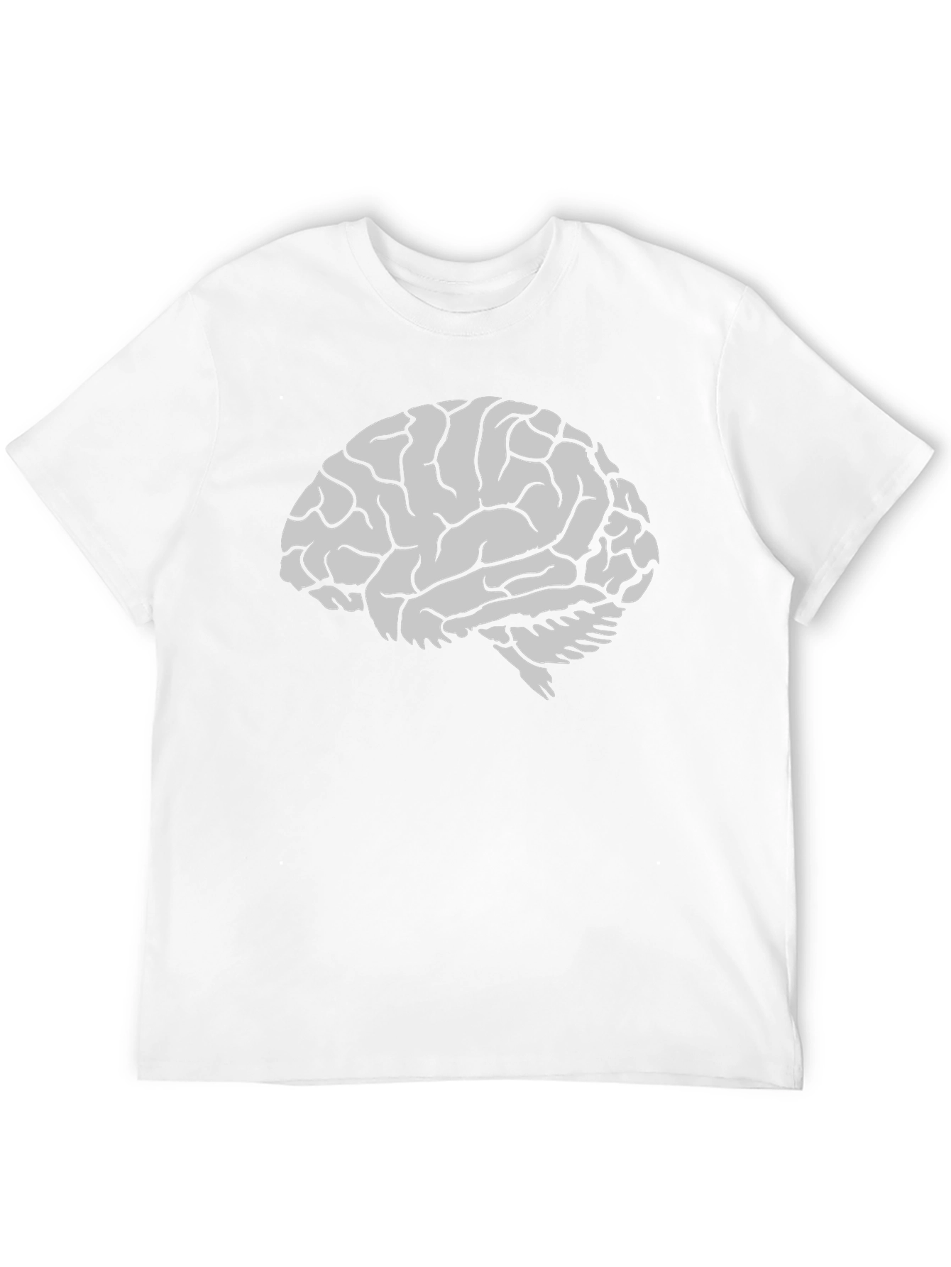 Brain Graphic Tee - Black Cotton Mens T-Shirt